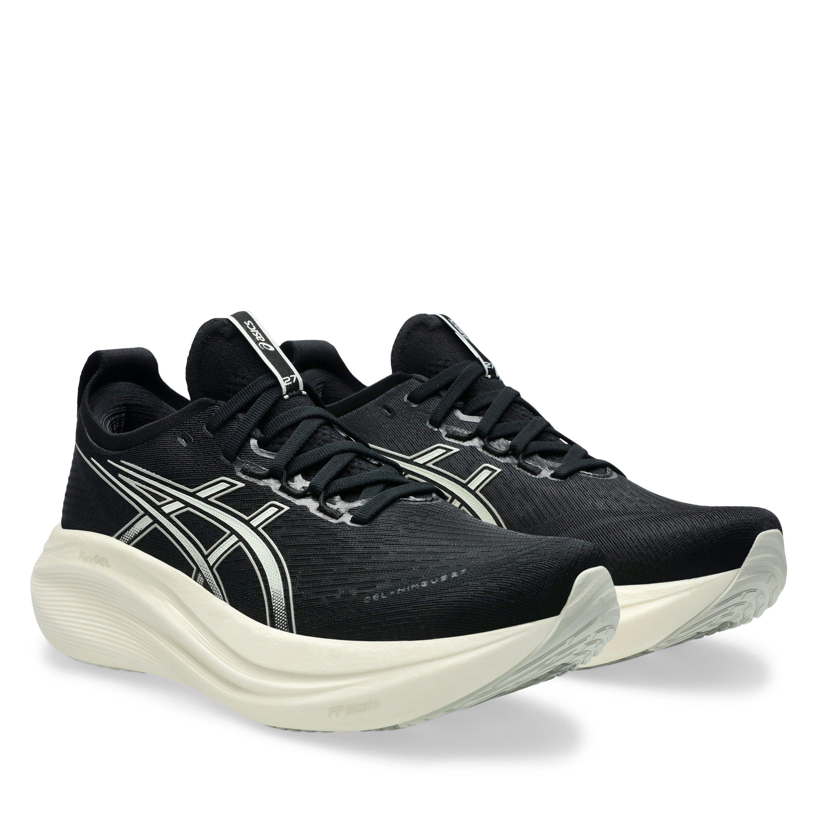 Schwarz/Weiß - Asics - Gel-Nimbus 27 Road Running Shoes Mens - 4