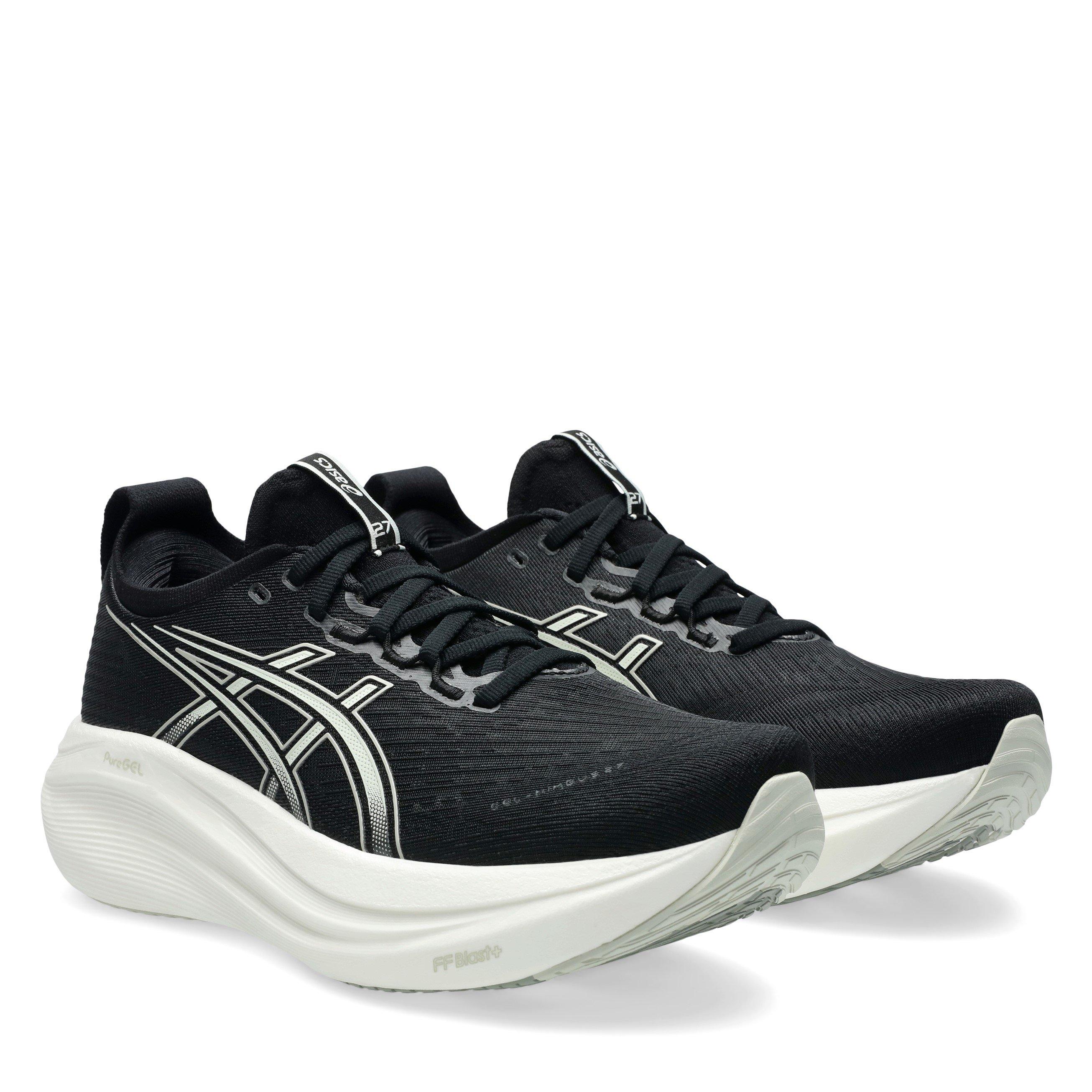Nero/Bianco - Asics - Gel-Nimbus 27 Road Running Shoes Womens - 4