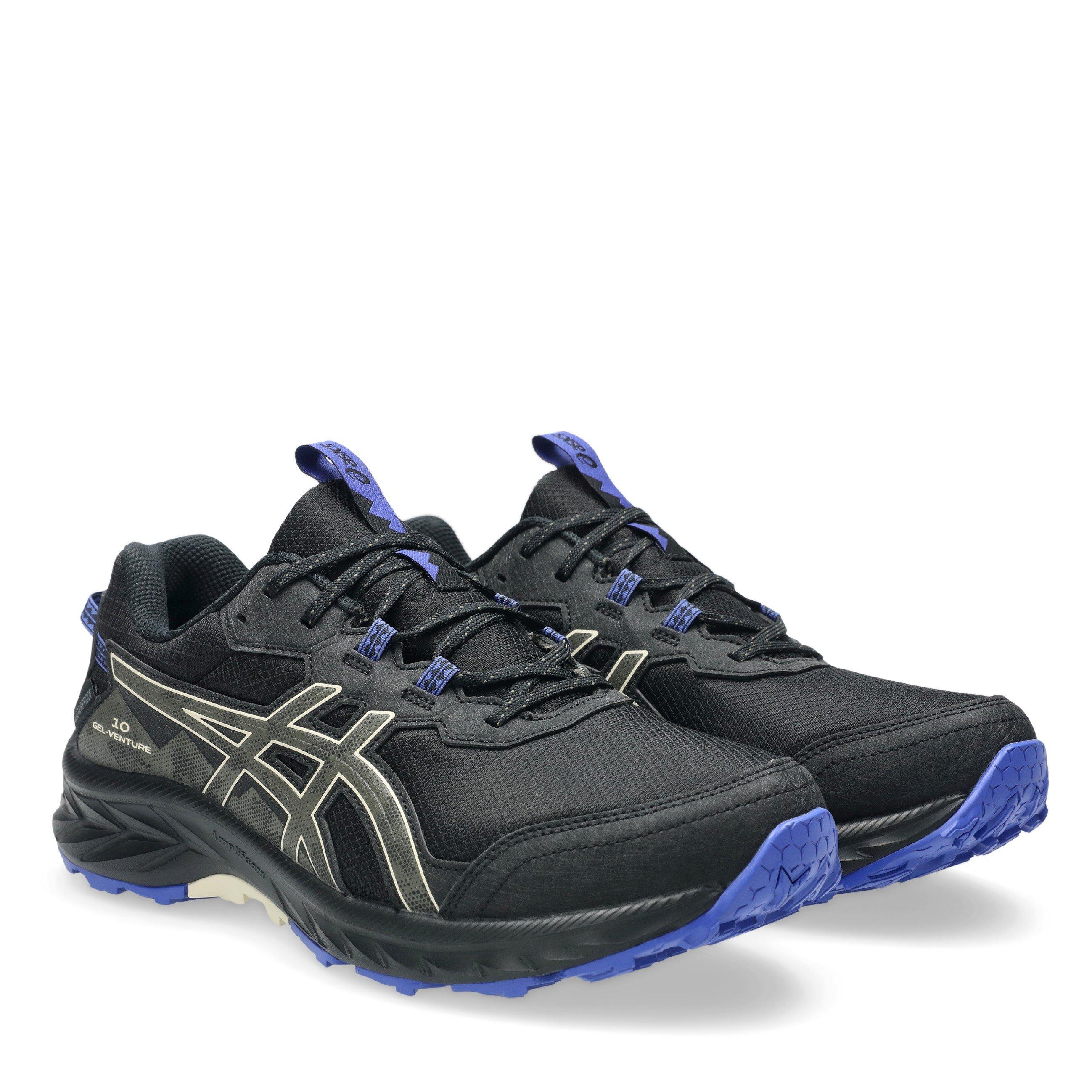Black/Stone - Asics - Gel-Venture 10 Waterproof Trail Running Shoes Mens - 4