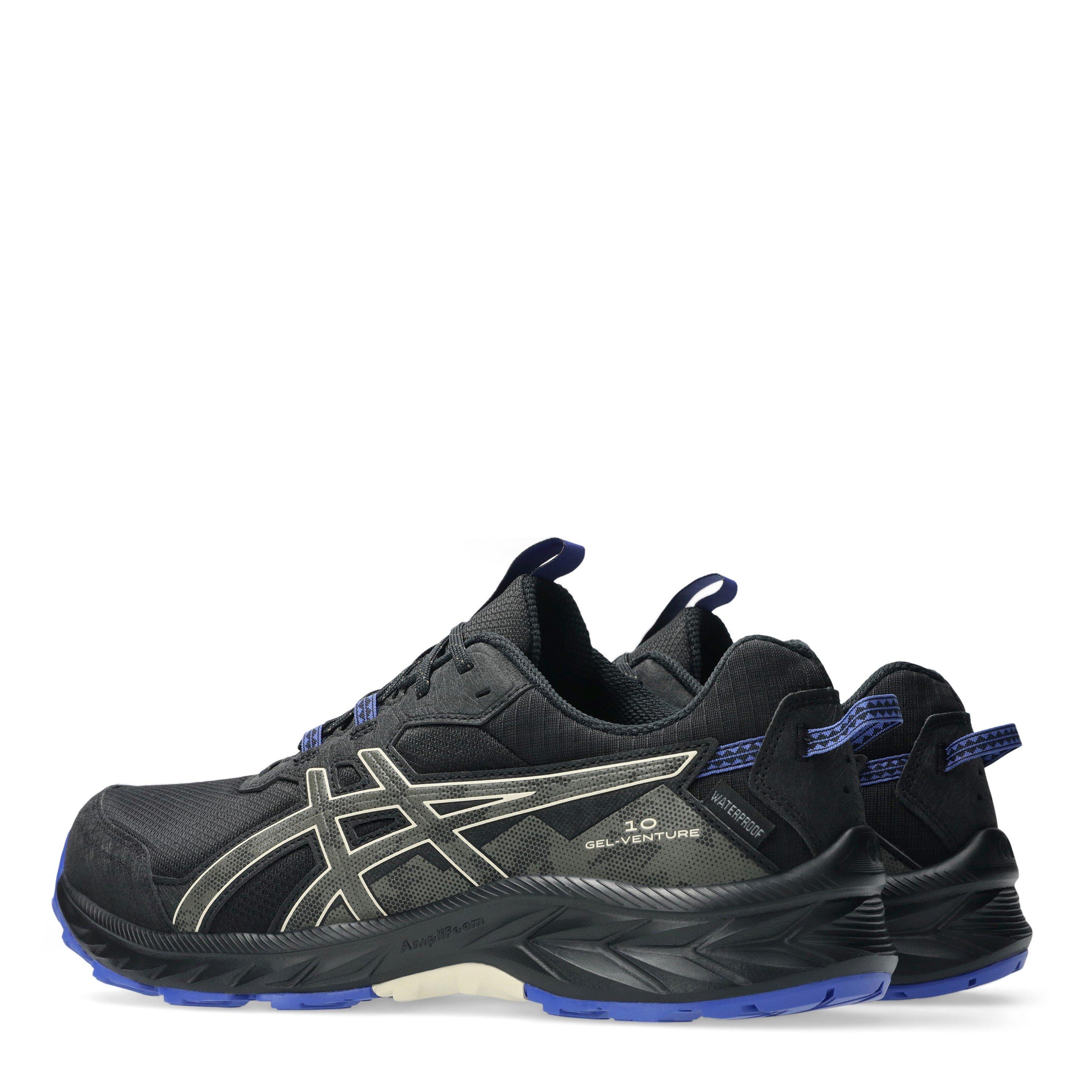 Black/Stone - Asics - Gel-Venture 10 Waterproof Trail Running Shoes Mens - 5