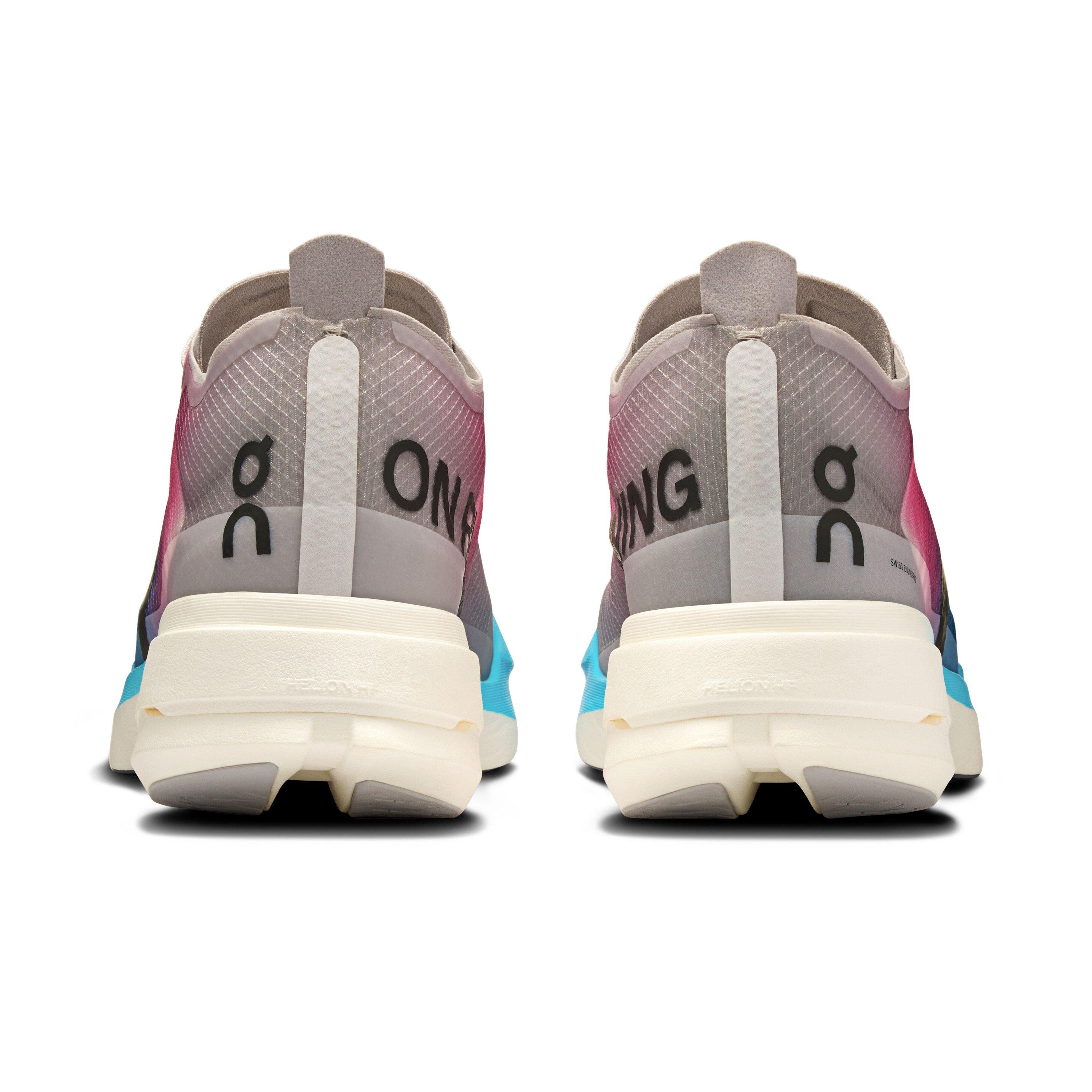 White/Blue - On - Cloudboom Strike Fast Neutral Road Running Shoes - 5