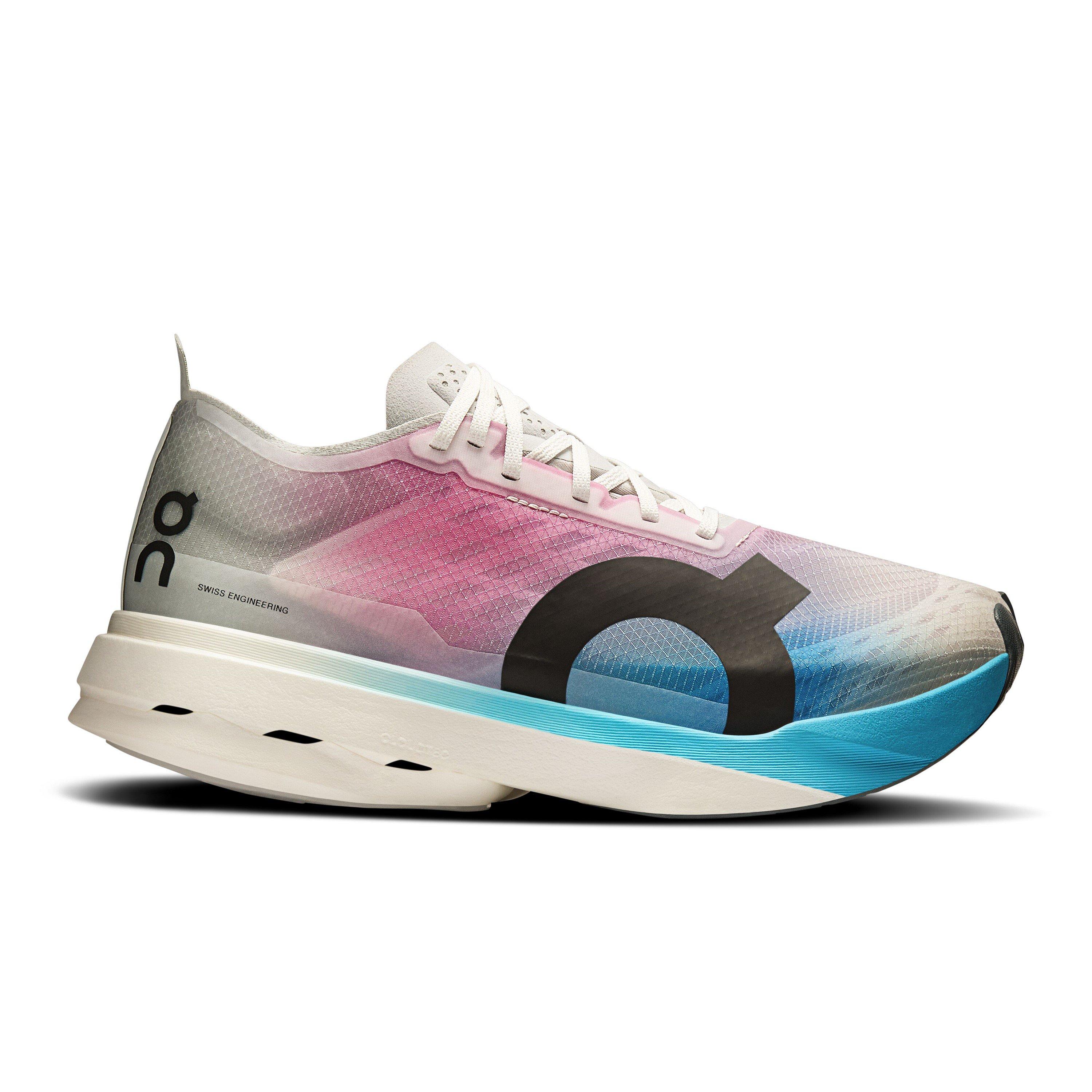 White/Blue - On - Women's Cloudboom Strike Fast Neutral Road Running Shoes - 1