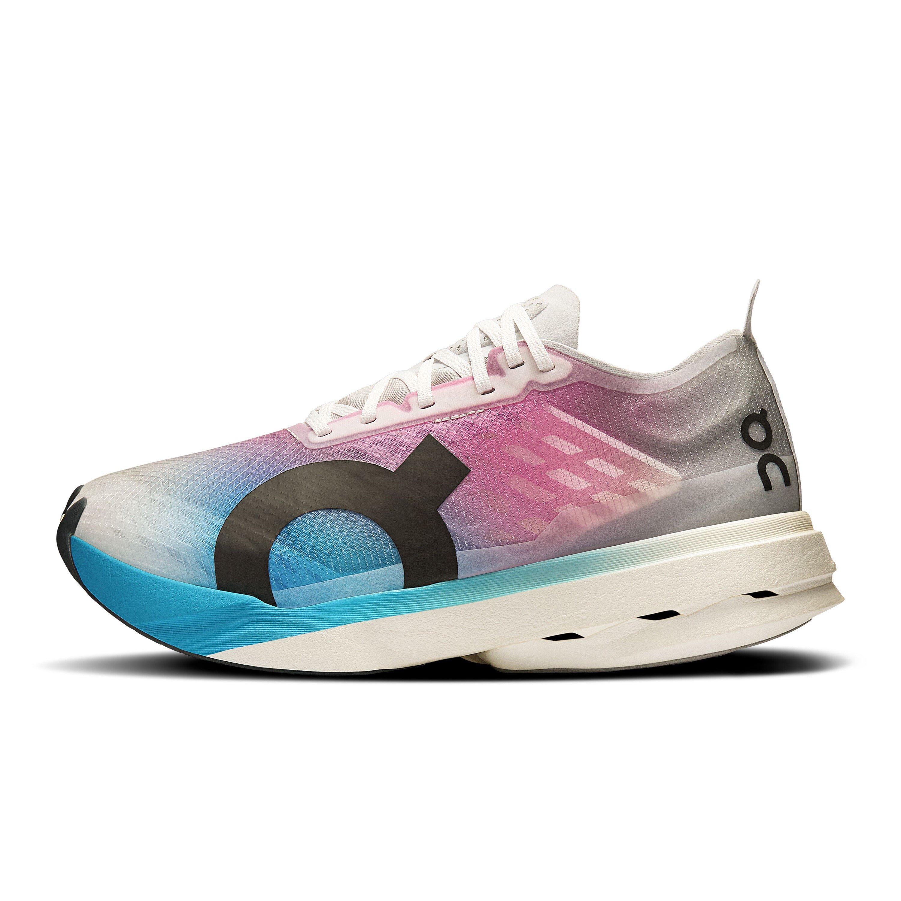 White/Blue - On - Cloudboom Strike Fast Neutral Road Running Shoes - 2