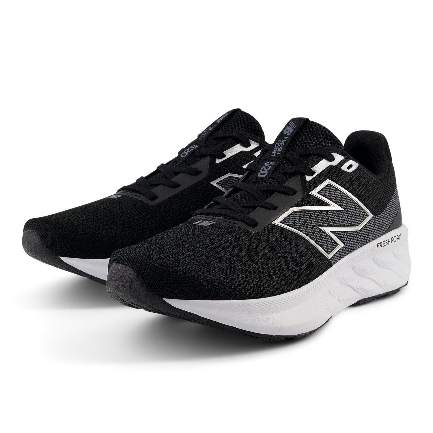 Sort/Hvid - New Balance - 520v9 Road Running Shoes Mens - 9