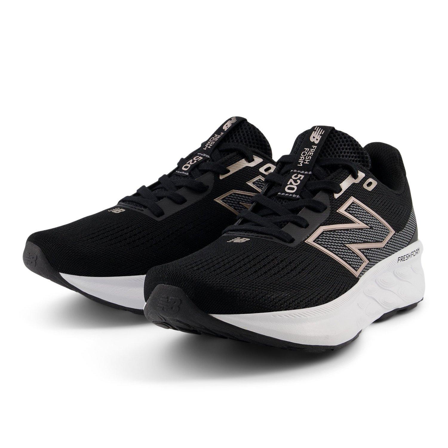 Negro/Blanco - New Balance - 520 v9 Womens Running Shoes - 8