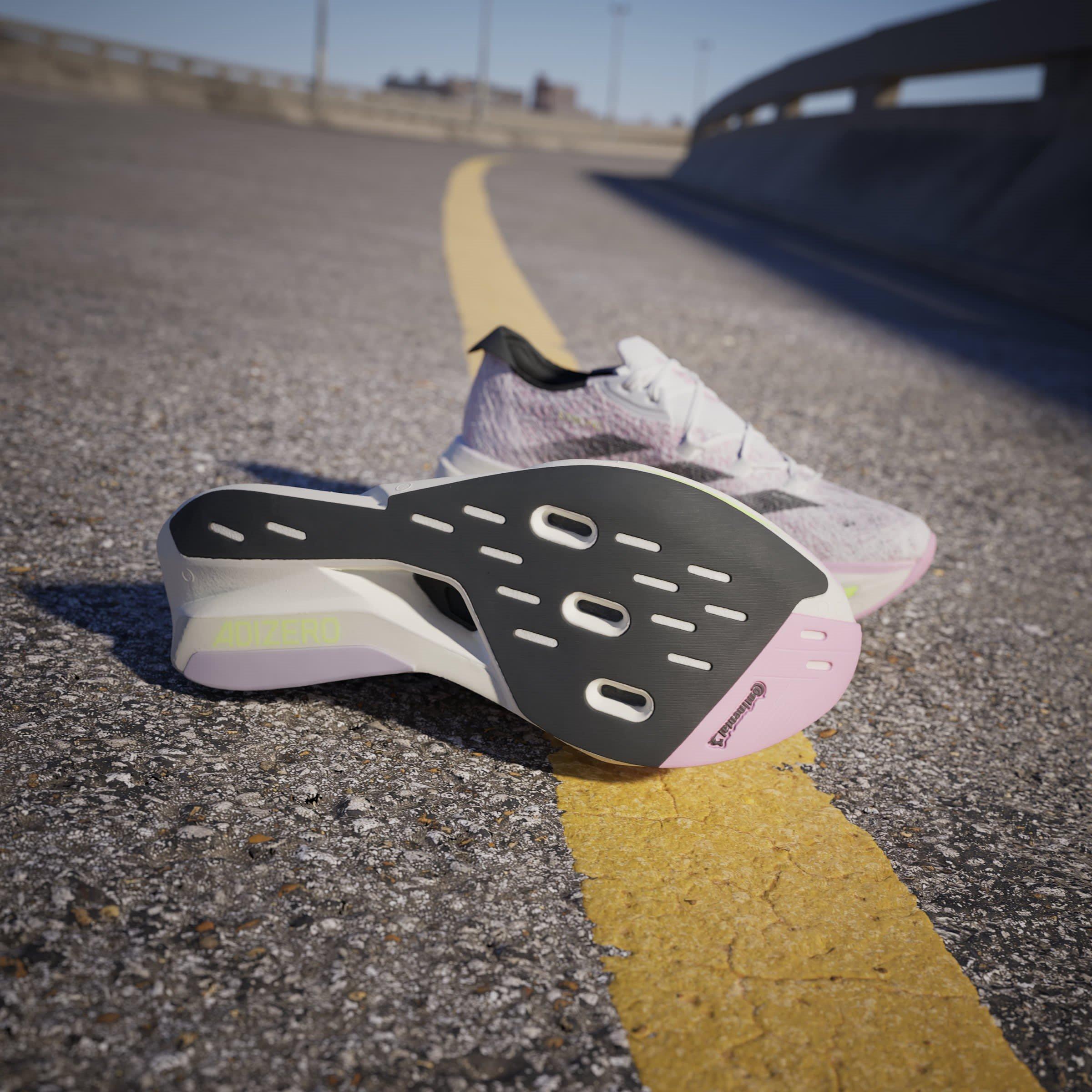 Weiß/Schwarz/Rosa - adidas - Adizero Prime X 2.0 STRUNG Shoes Juniors - 12