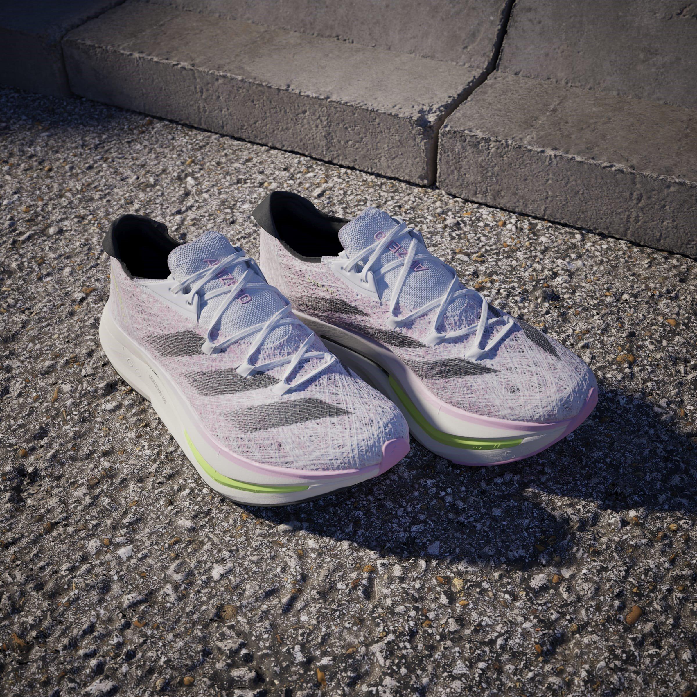 Weiß/Schwarz/Rosa - adidas - Adizero Prime X 2.0 STRUNG Shoes Juniors - 13