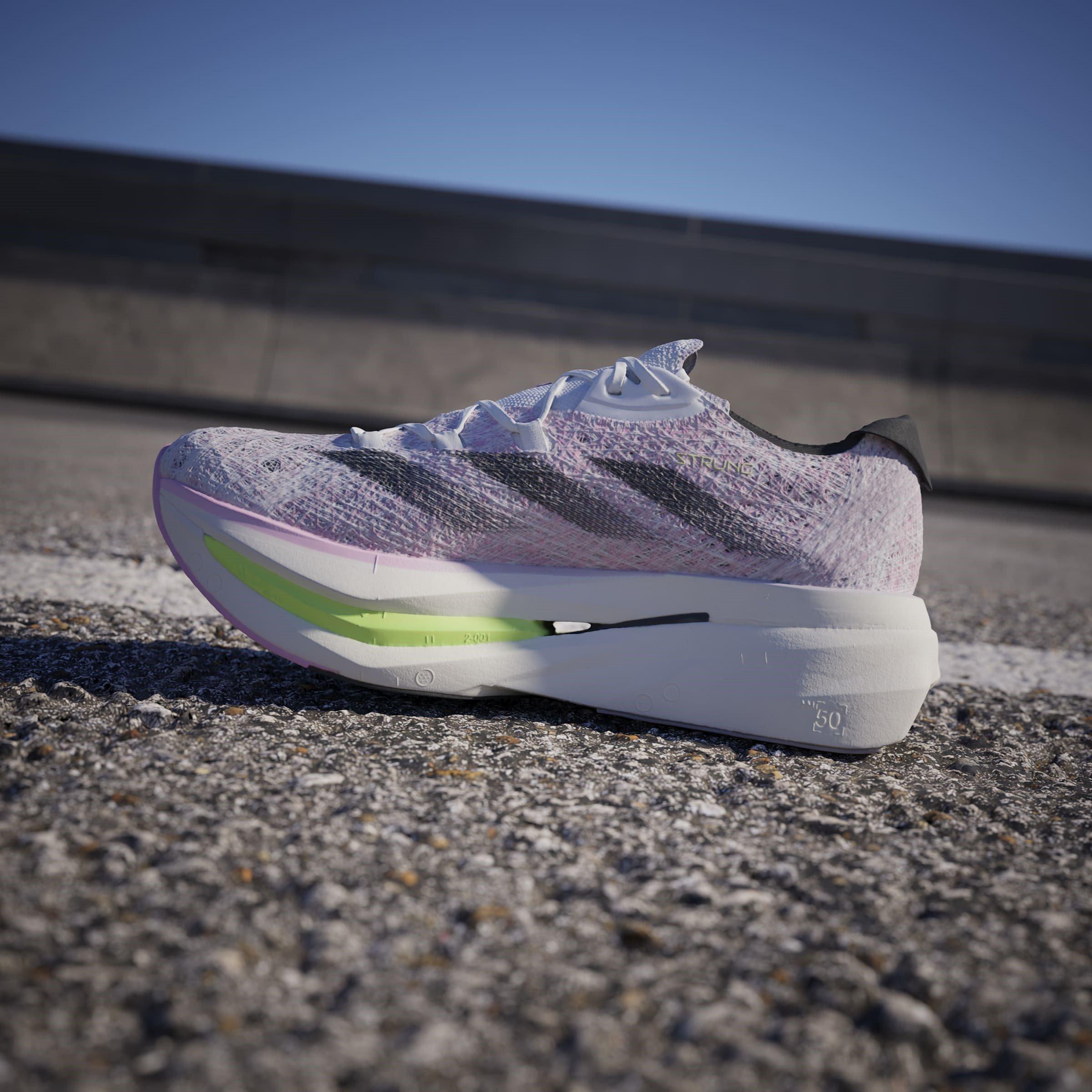 Weiß/Schwarz/Rosa - adidas - Adizero Prime X 2.0 STRUNG Shoes Juniors - 15