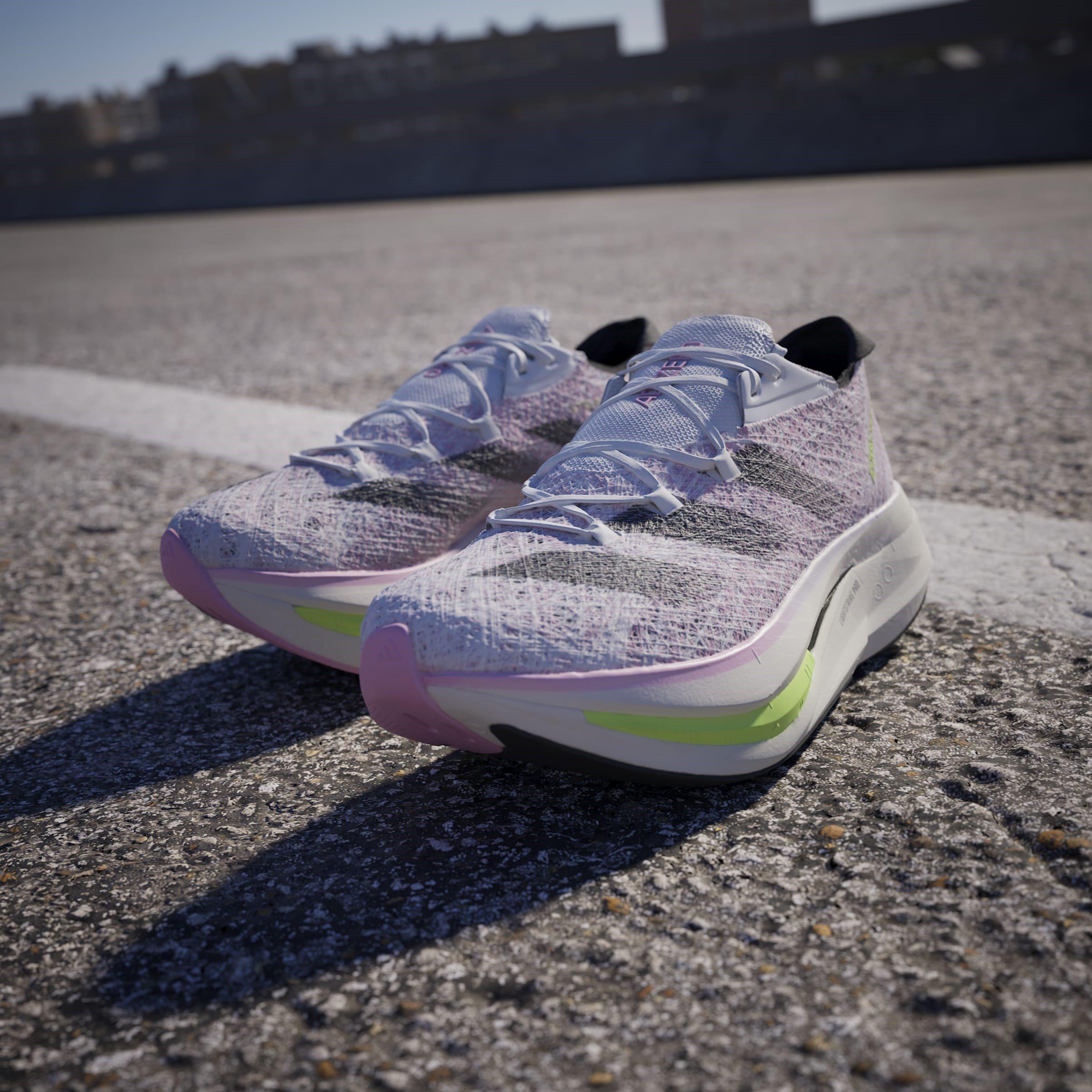 Weiß/Schwarz/Rosa - adidas - Adizero Prime X 2.0 STRUNG Shoes Juniors - 16