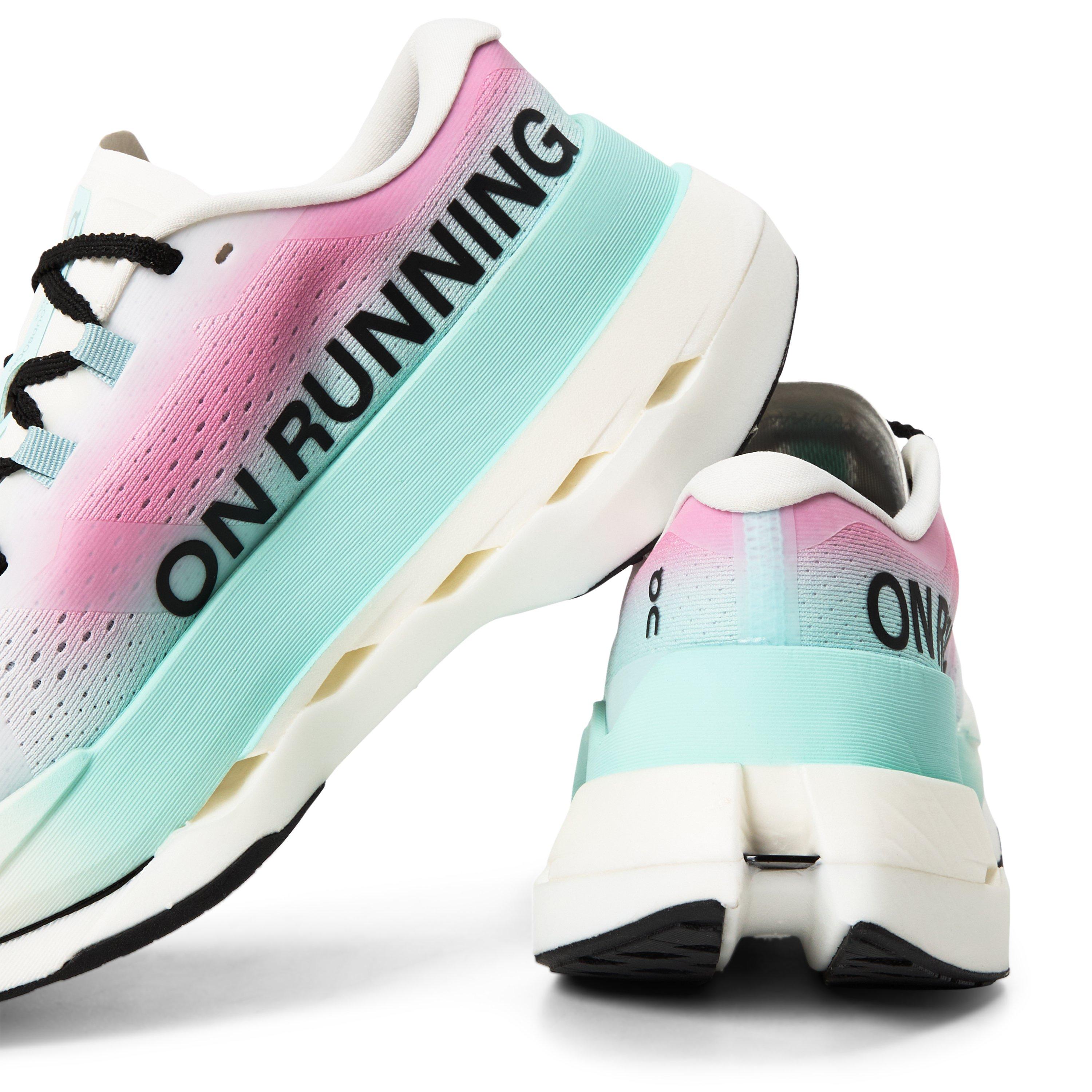 White/Celeste - On - Women's Cloudboom Max Fast Neutral Road Running Shoes - 3