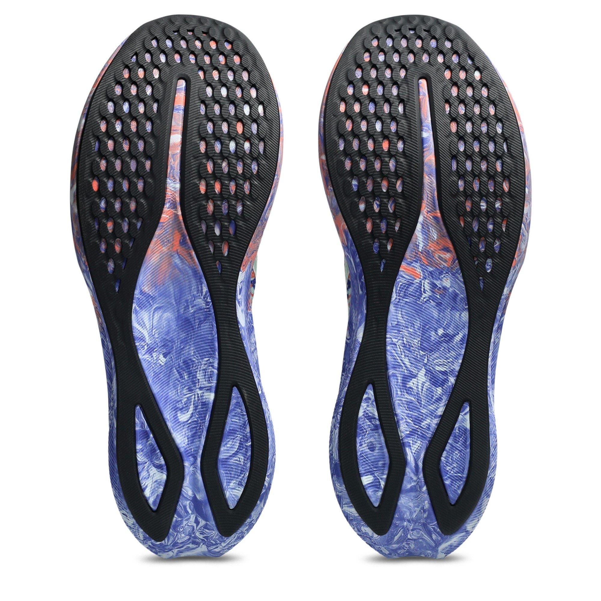 Green/Cobalt - Asics - Noosa Tri 16 Road Running Shoes Mens - 3