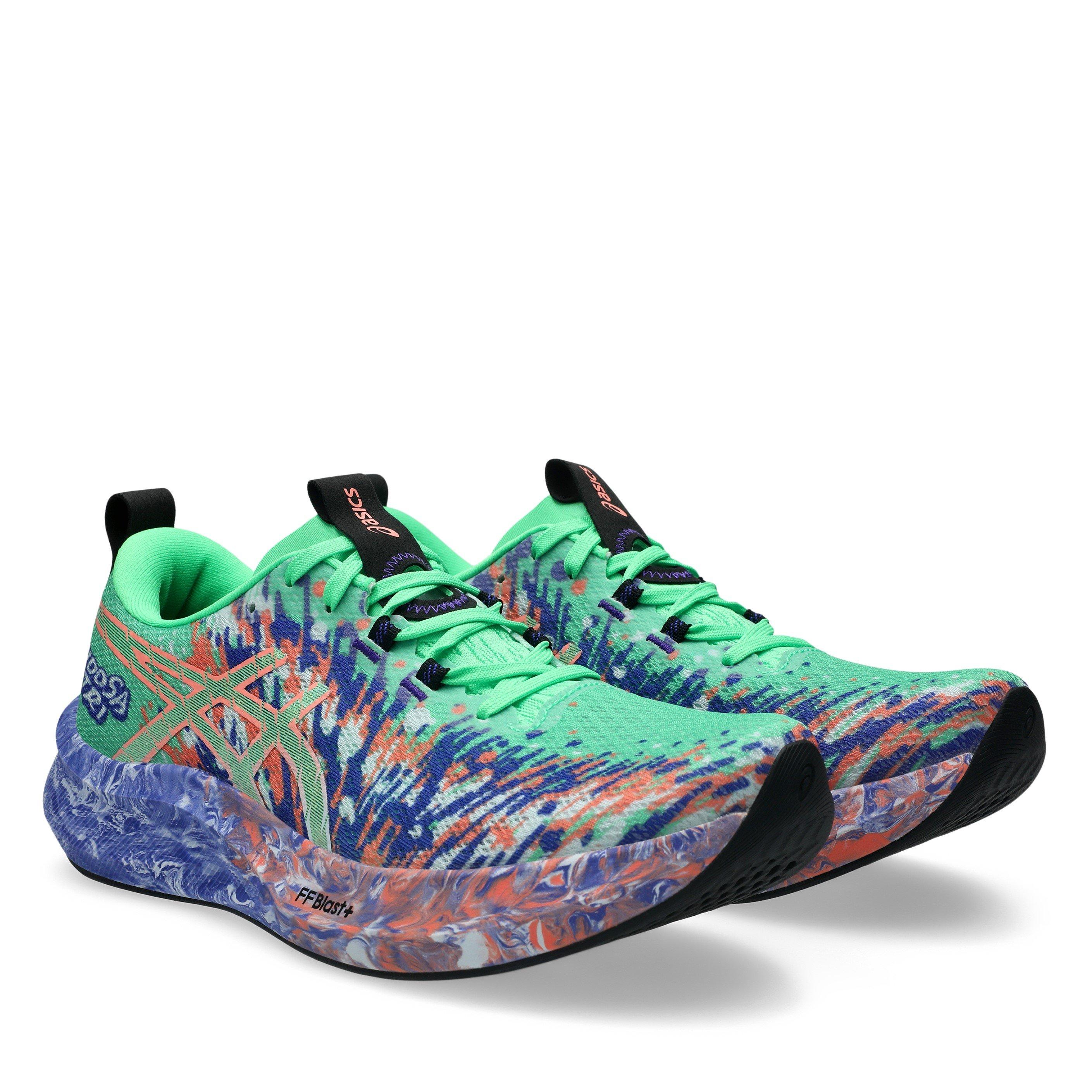 Green/Cobalt - Asics - Noosa Tri 16 Road Running Shoes Mens - 4