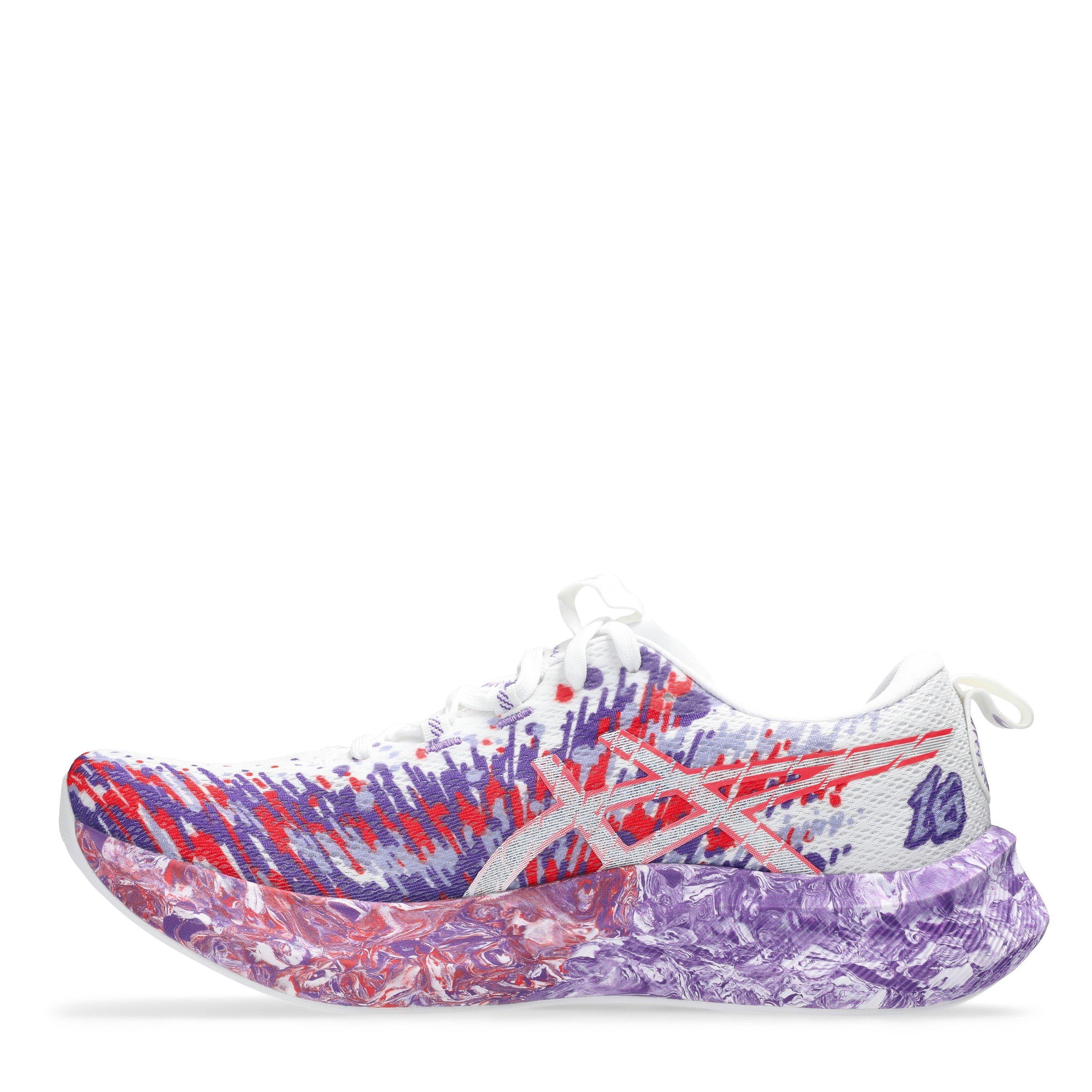 Branco/Roxo - Asics - Noosa Tri 16 Road Running Shoes Mens - 2