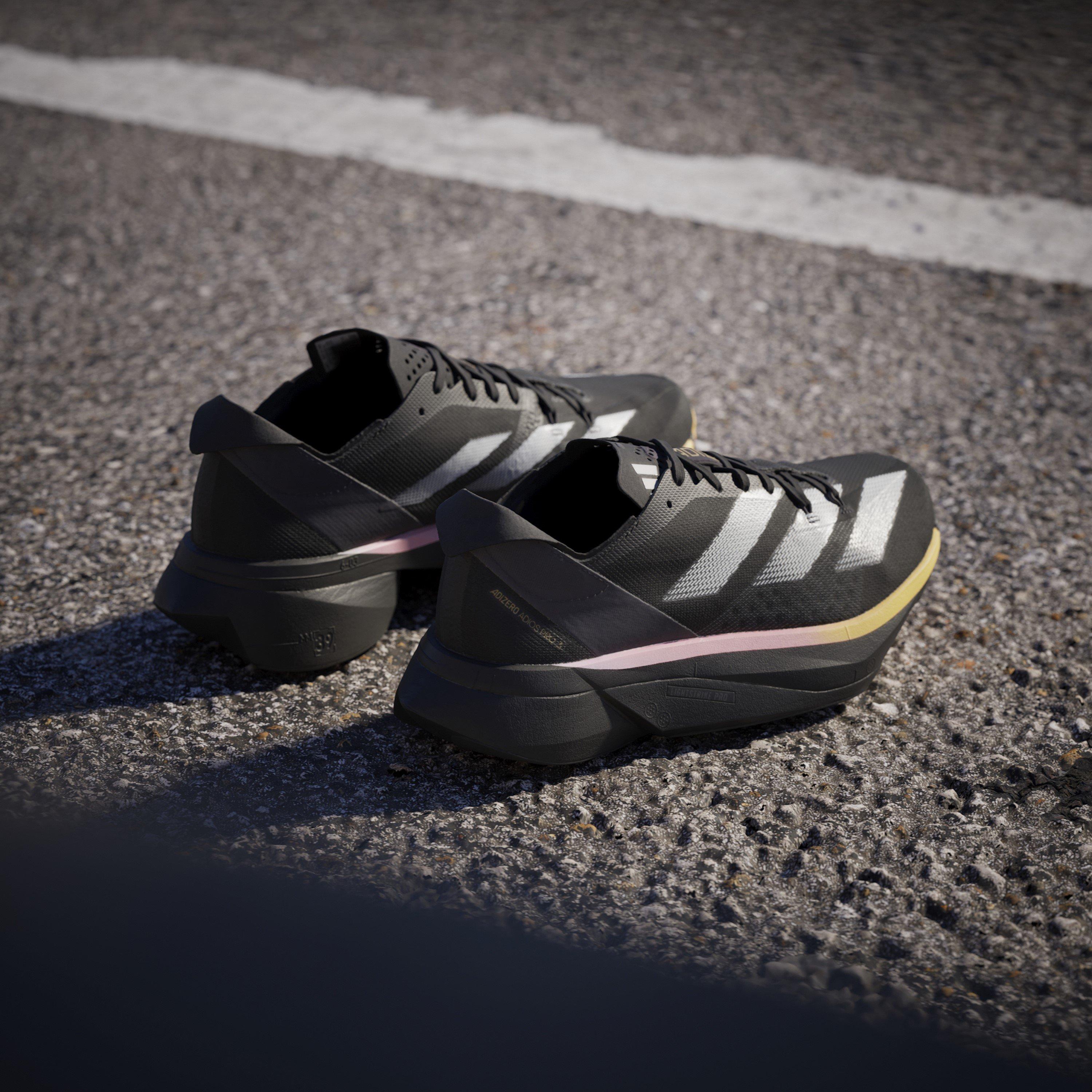 Black/Met/Spark - adidas - Adizero Adios Pro 3 W Road Running Shoes Unisex Adults - 13