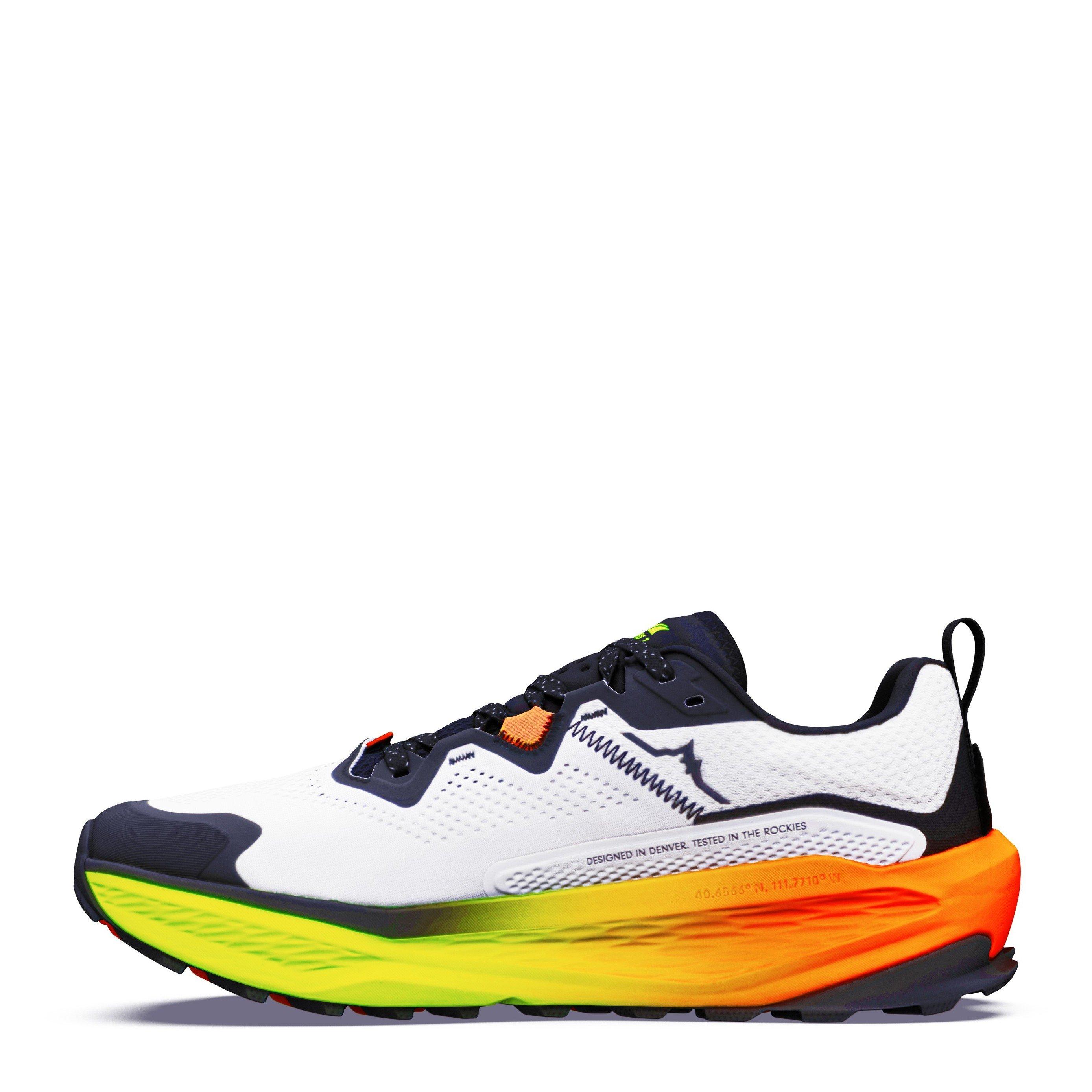Wht/Blck/Orng - Altra - Men's Olympus 7 Trail Running Shoes - 2