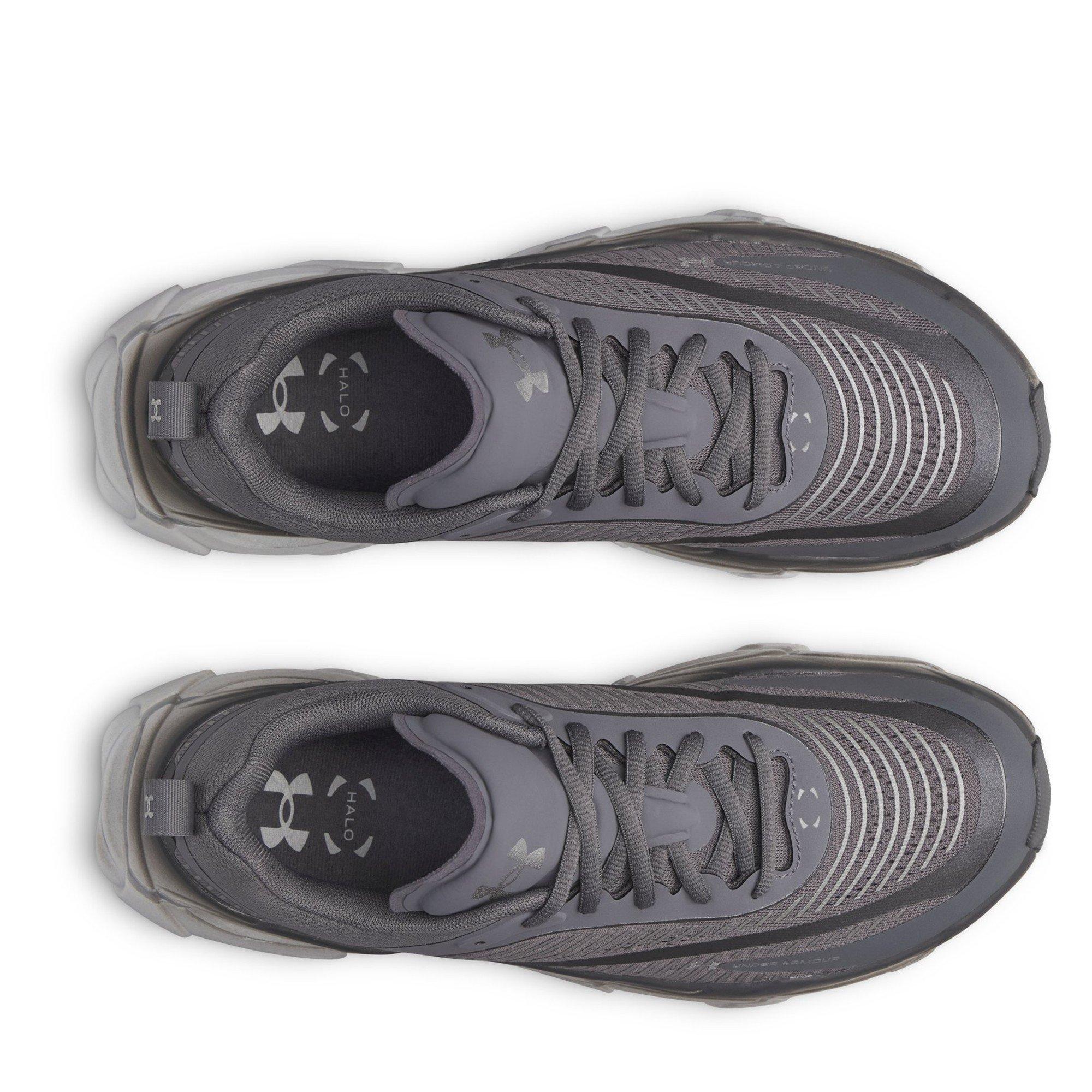 Castlerock/Silv - Under Armour - Halo Racer Mens Running Shoes - 4