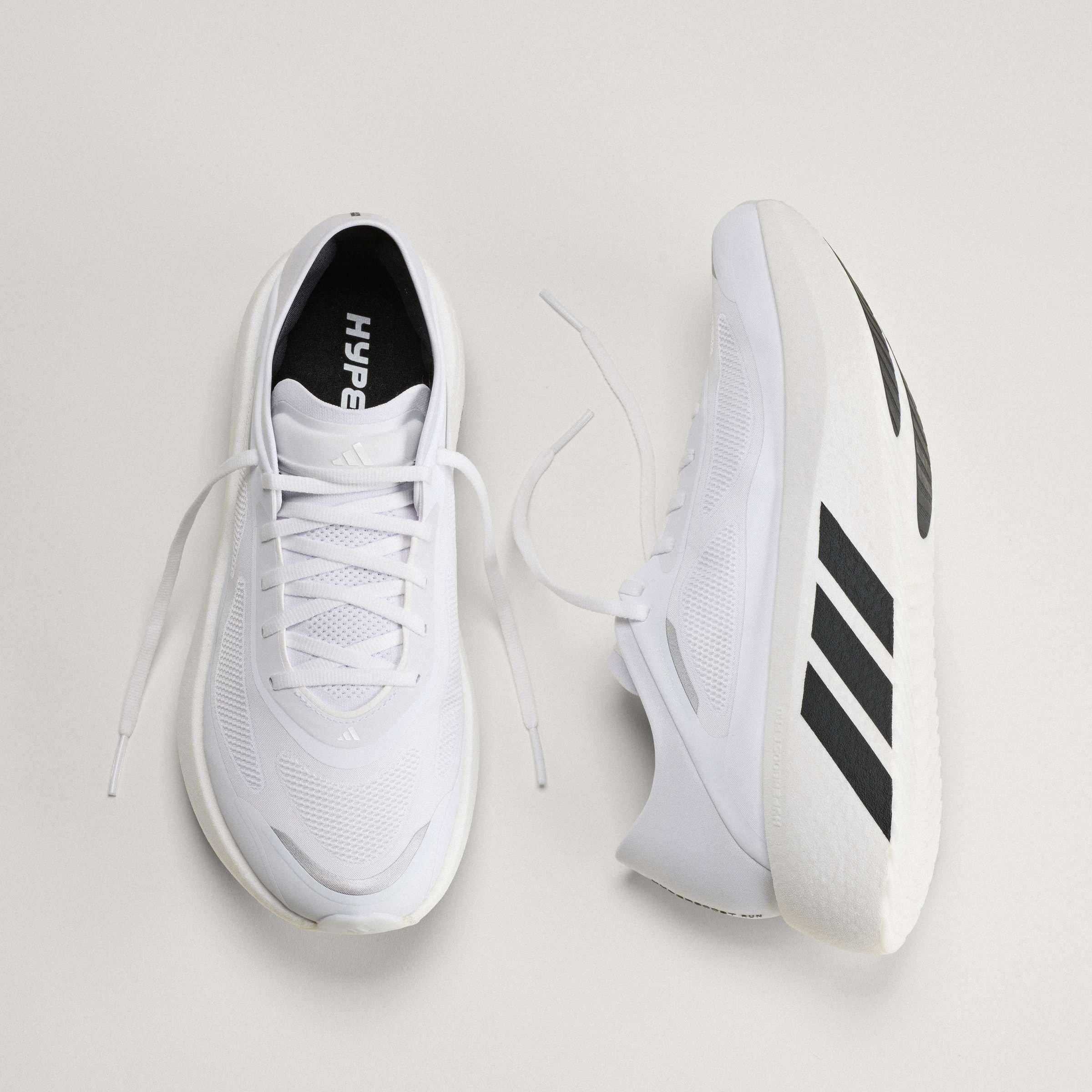 White/Black - adidas - Hyperboost Run Mens Running Shoes - 11