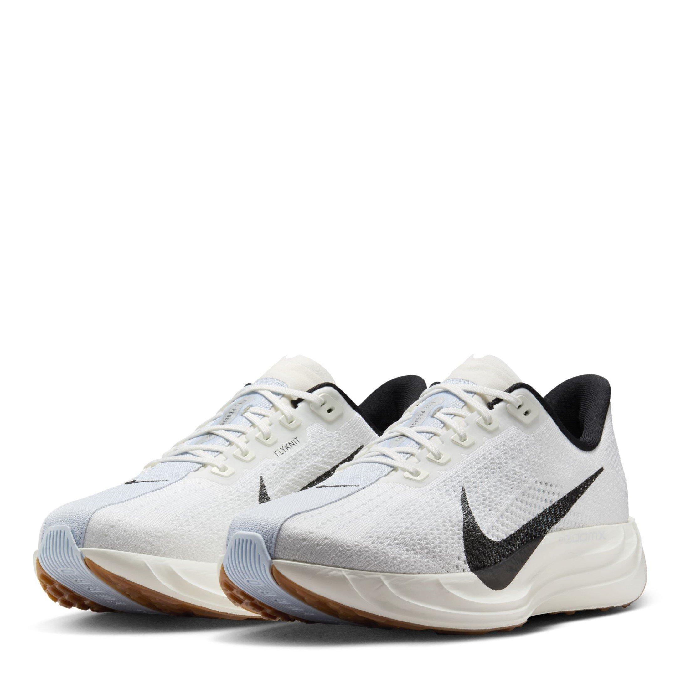 White/Blk-Blue - Nike - Pegasus Plus Mens Running Shoes - 4
