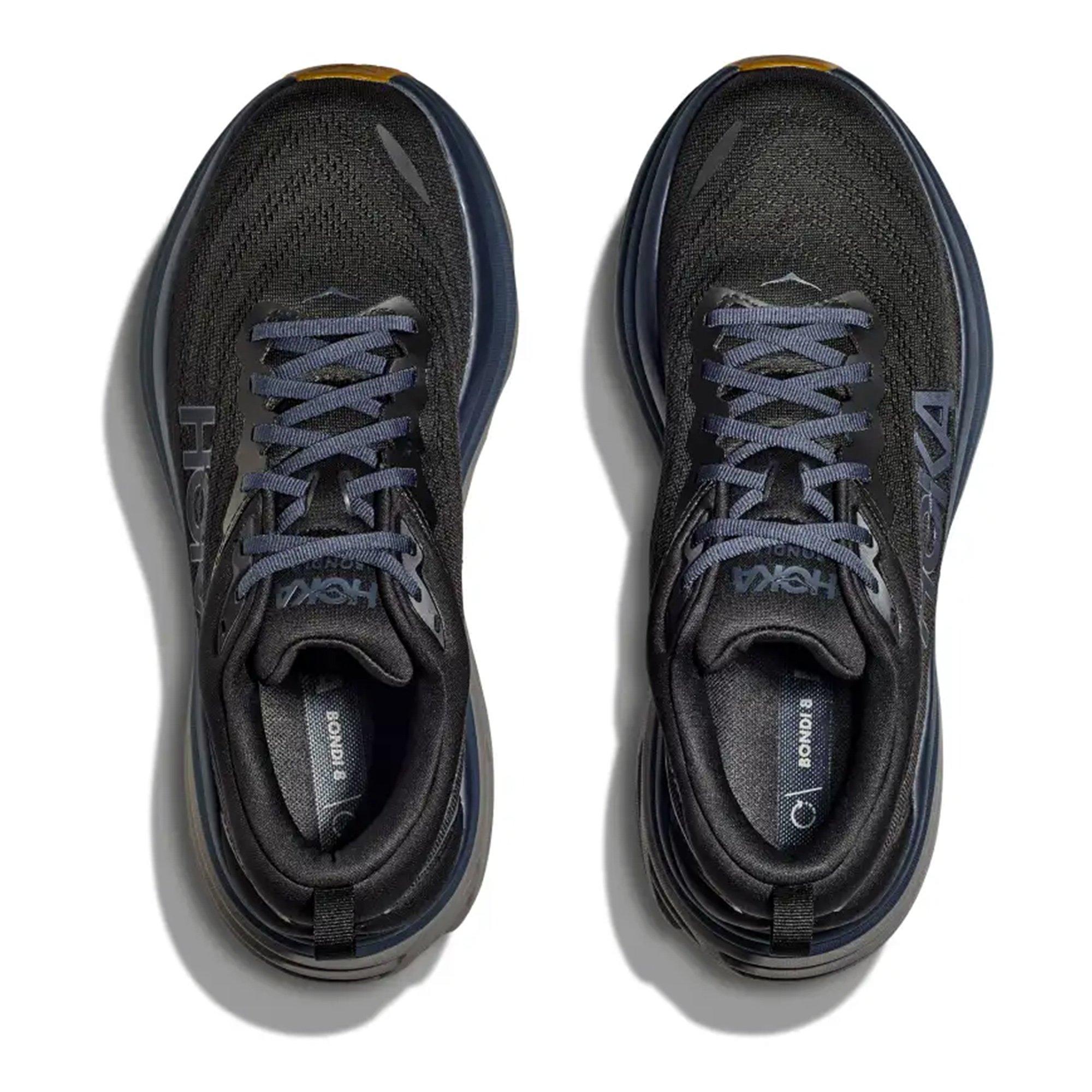 BLACK/IRON ORE - Hoka - Bondi 8 Mens Running Shoes - 6