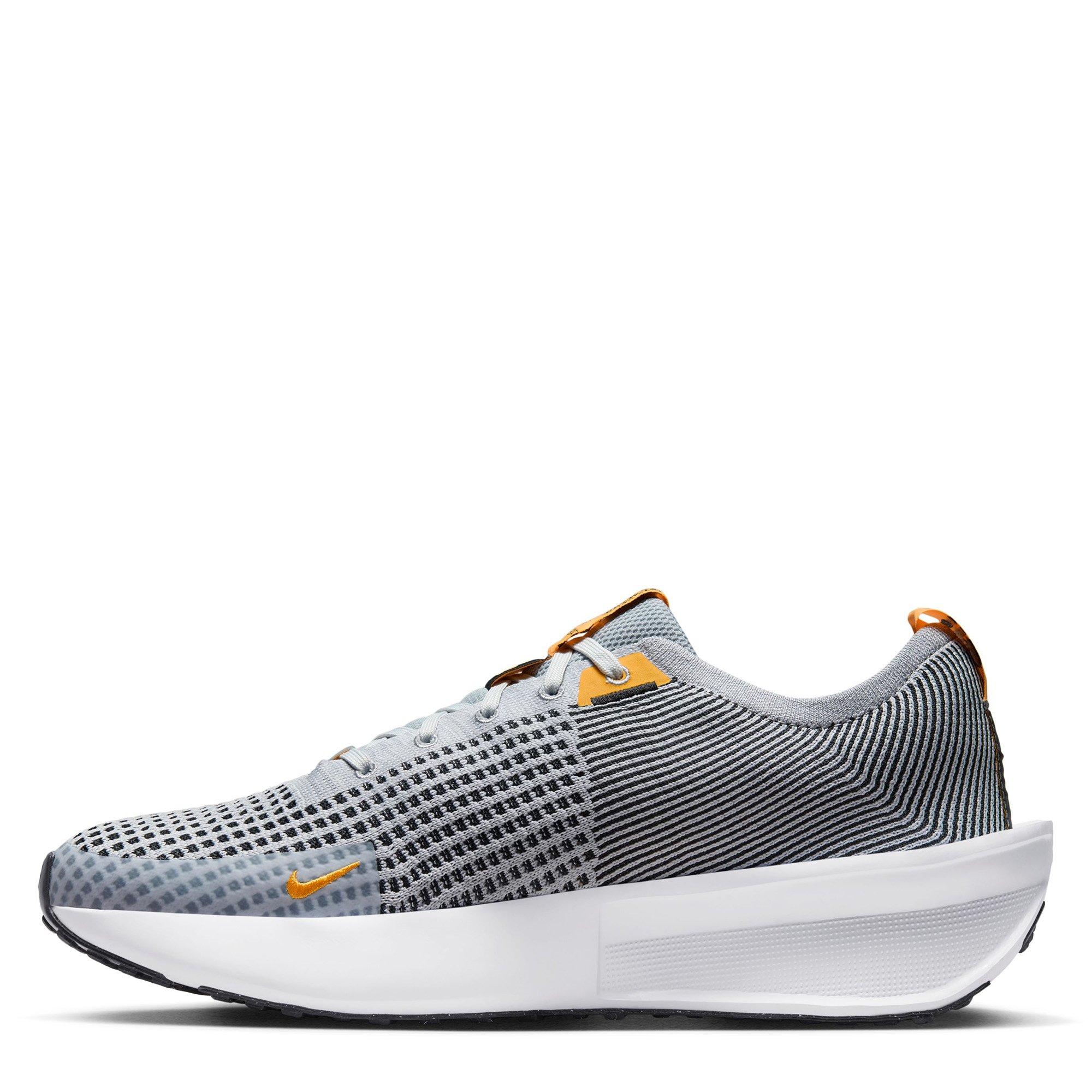 Grey/Orgn-Blk - Nike - Interact Run Mens Running Shoes - 2
