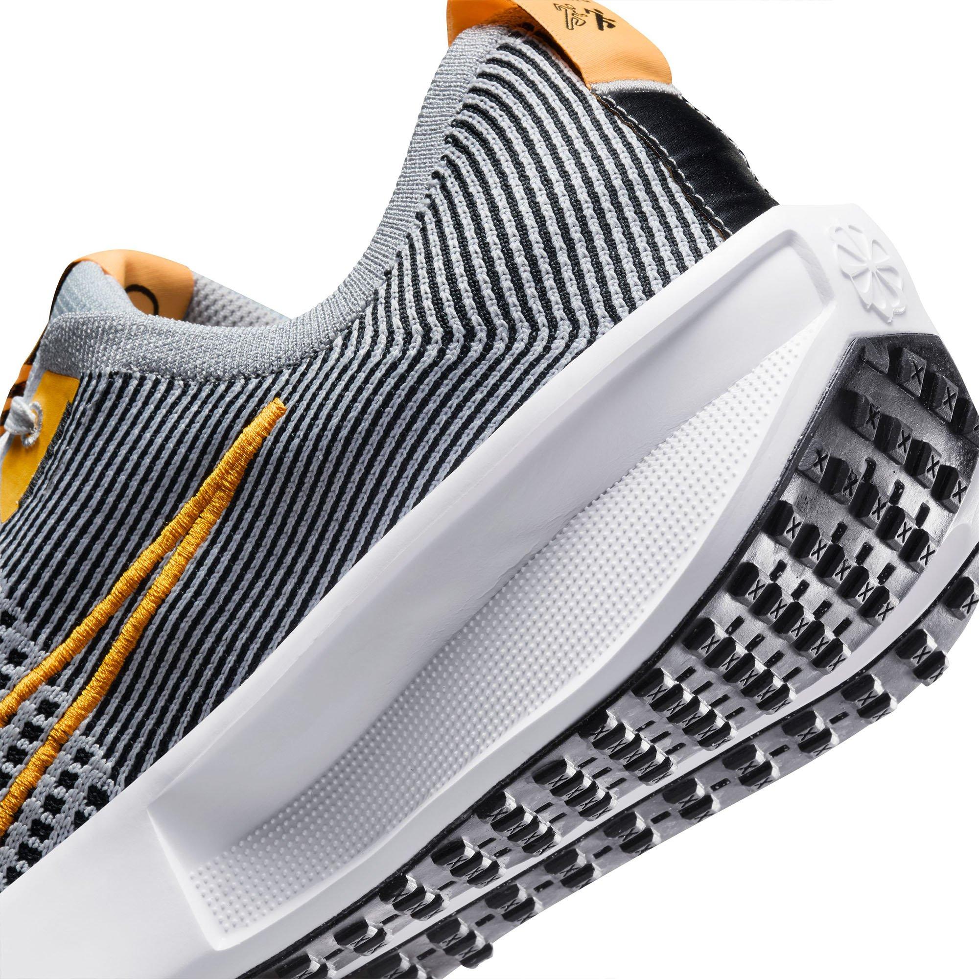 Grey/Orgn-Blk - Nike - Interact Run Mens Running Shoes - 8