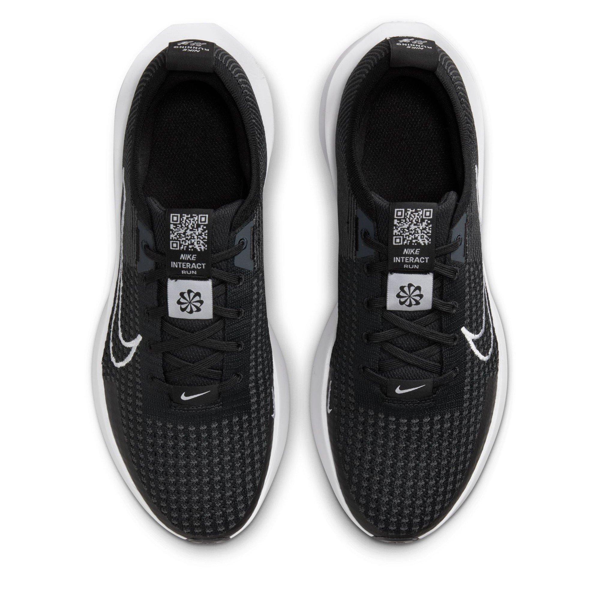 Blk/Wht-Anthra - Nike - Interact Run Mens Running Shoes - 7