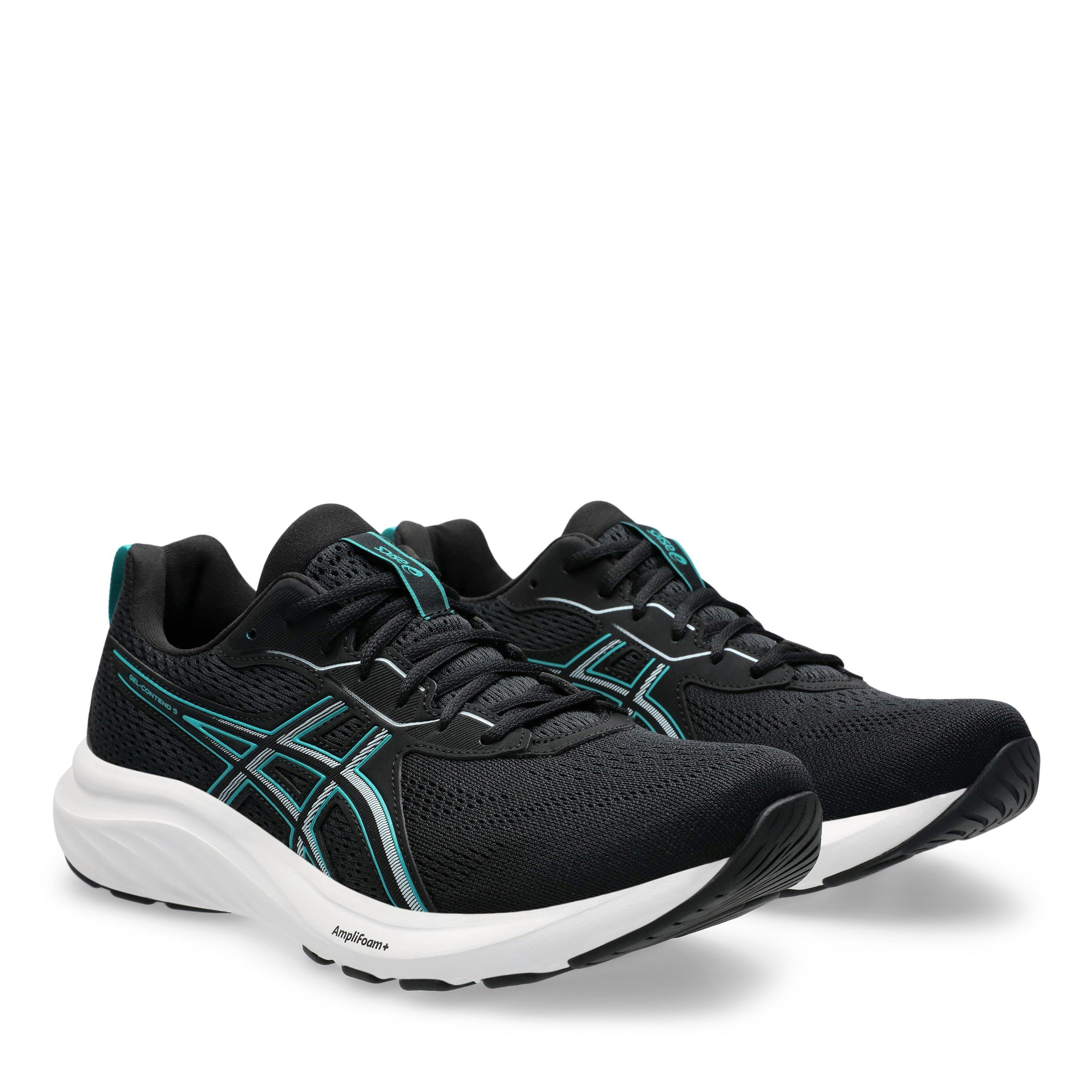 BLACK/WAVE TEAL - Asics - Asics Gel-Contend 9 Mens Running Shoes - 4
