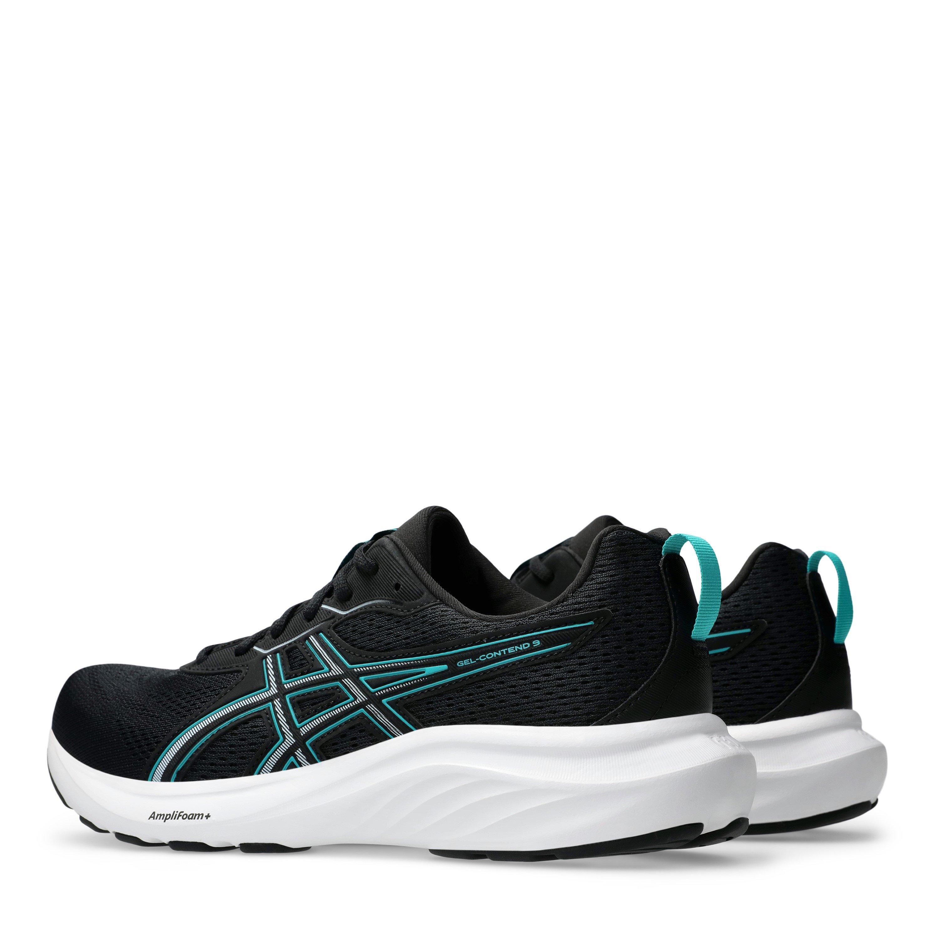 BLACK/WAVE TEAL - Asics - Asics Gel-Contend 9 Mens Running Shoes - 5