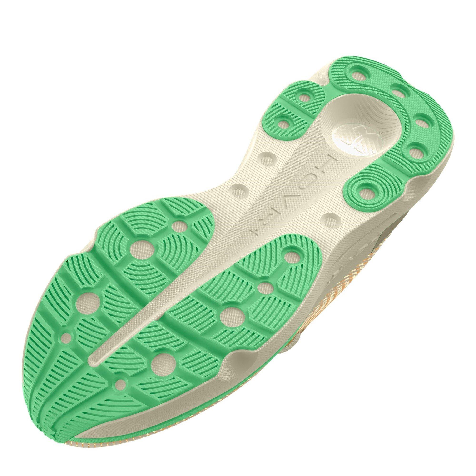 Ivory/Brn/Green - Under Armour - Infinite Pro Etched In Stone Mens Running Shoes - 3