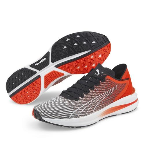 Blk/Cherry/Wht - Puma - Electrify Nitro Mens Running Shoes - 1