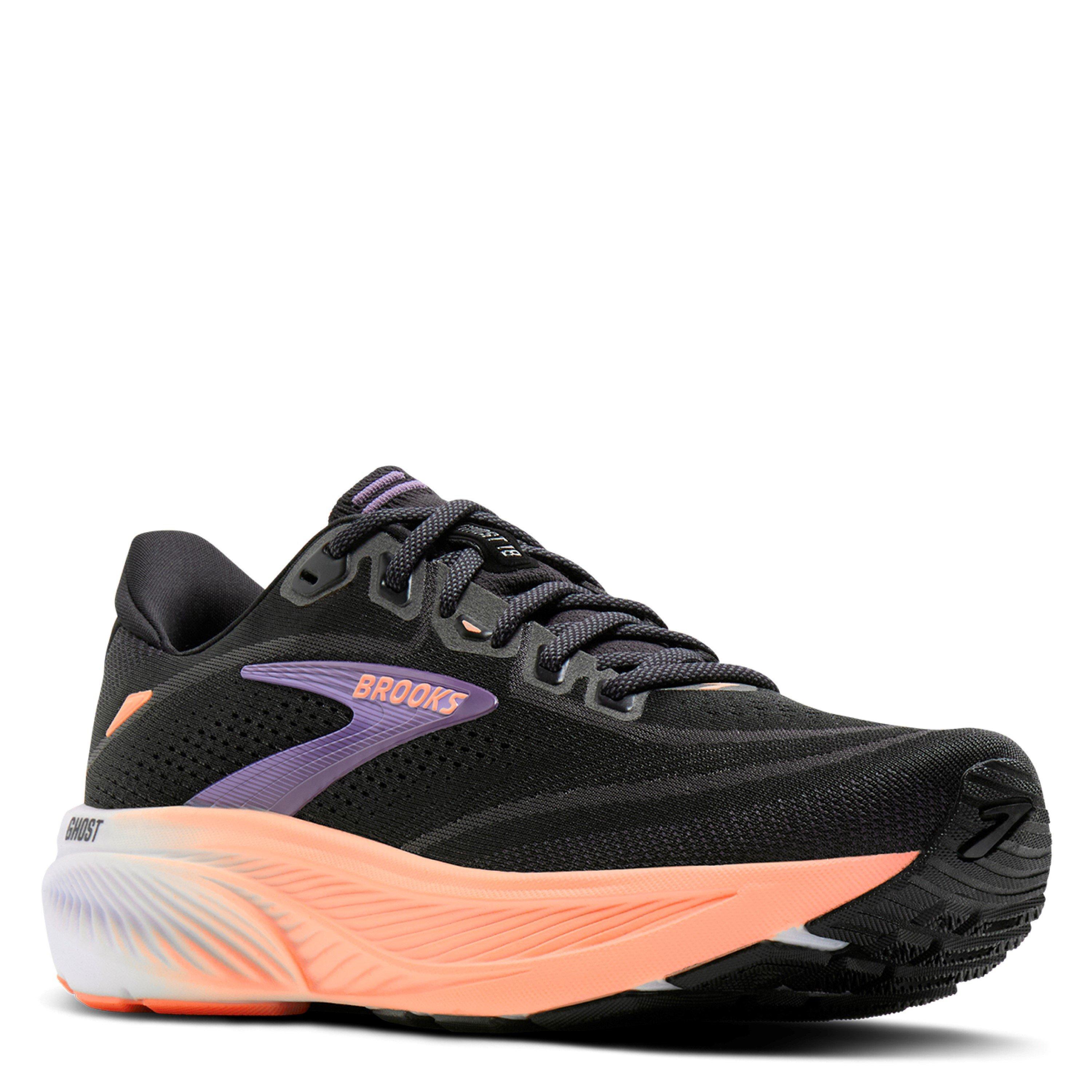Black/Peach - Brooks - Womens Brooks Ghost 18 Everyday Running Shoes - 3