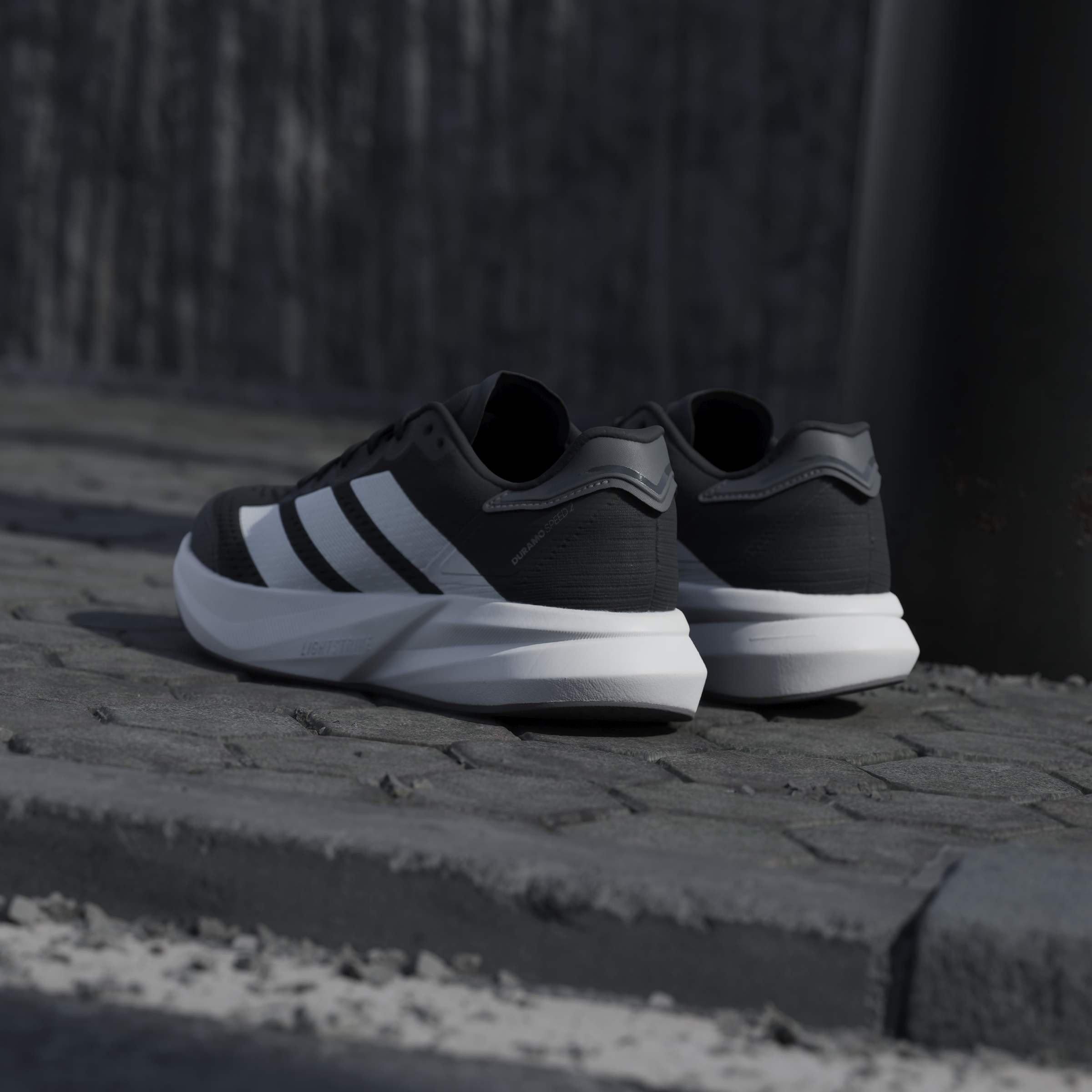 Black/Zero/Grey - adidas - Duramo Speed 2 Womens Running Shoes - 13