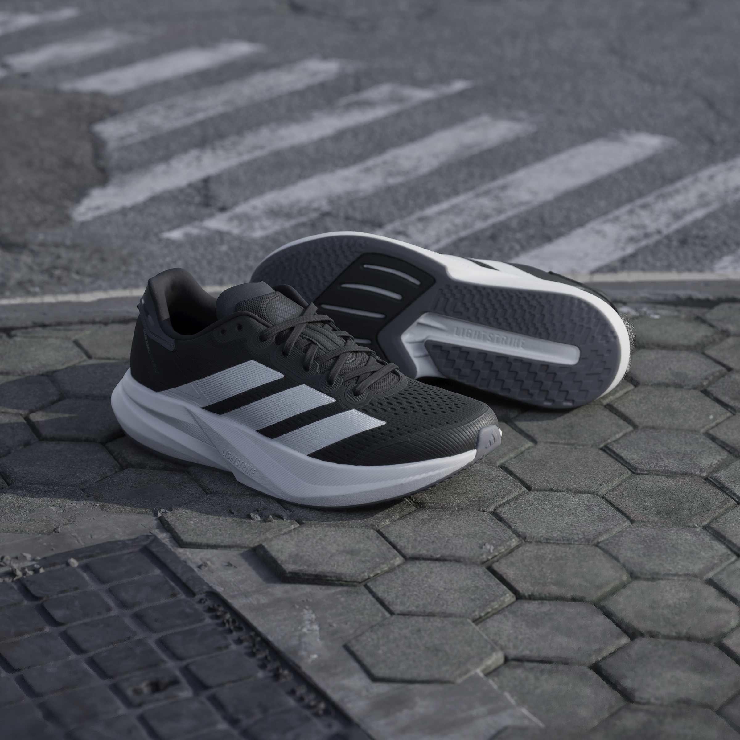 Black/Zero/Grey - adidas - Duramo Speed 2 Womens Running Shoes - 15