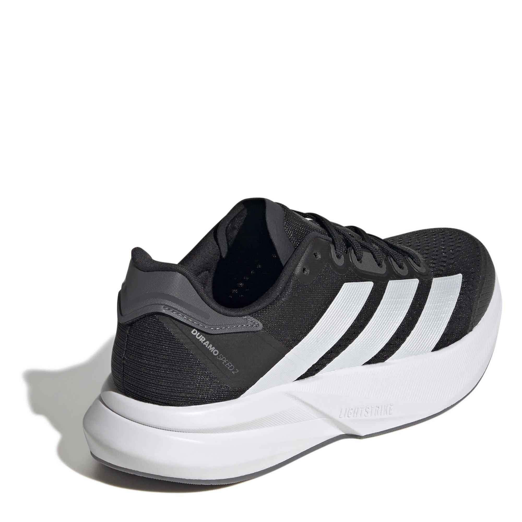 Black/Zero/Grey - adidas - Duramo Speed 2 Womens Running Shoes - 4