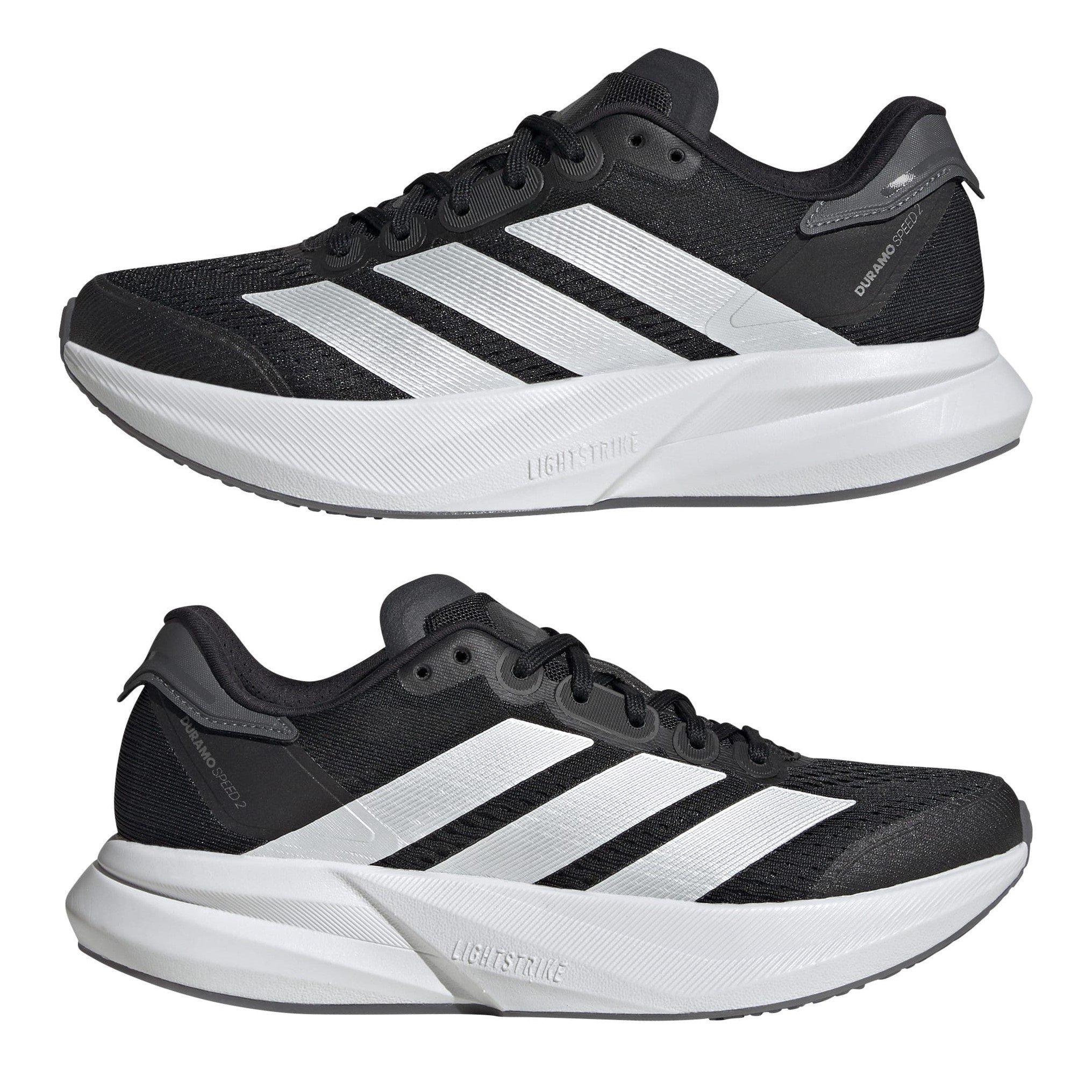 Black/Zero/Grey - adidas - Duramo Speed 2 Womens Running Shoes - 9