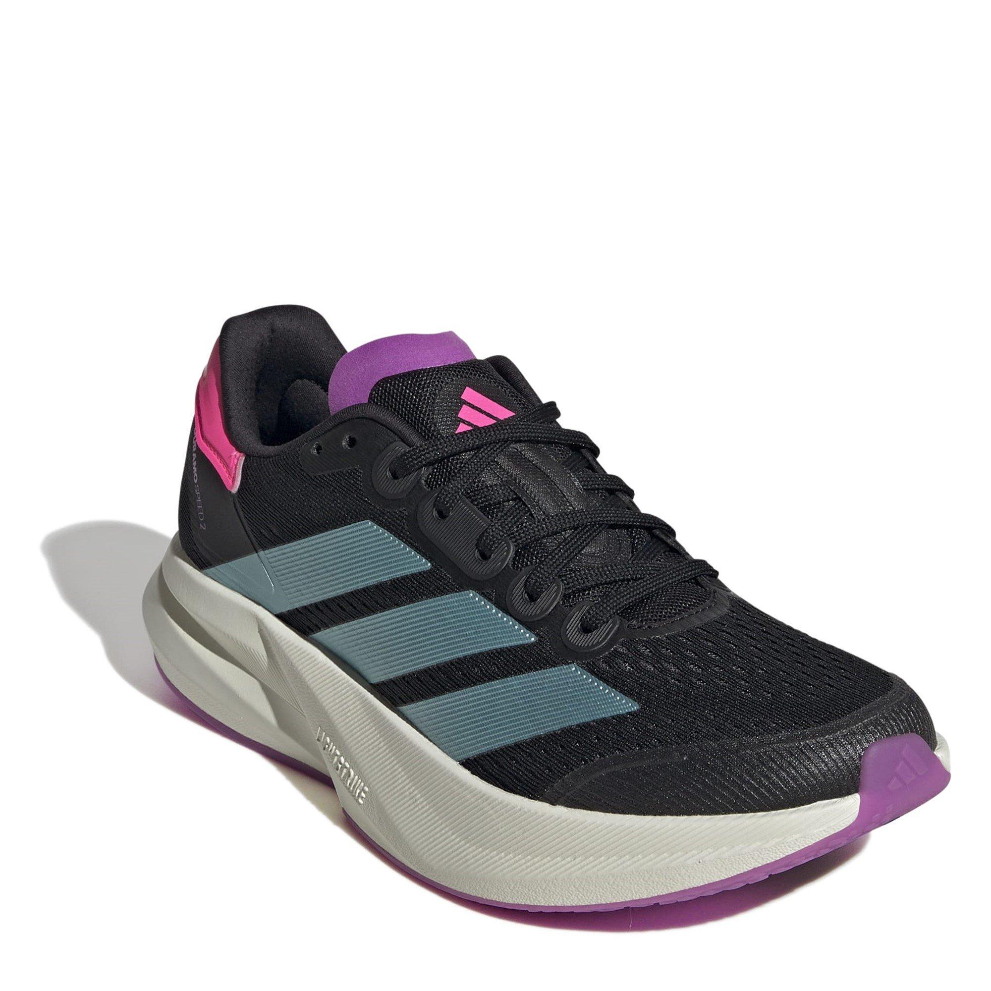 CBlk/Aqua/Pink - adidas - Duramo Speed 2 Womens Running Shoes - 3
