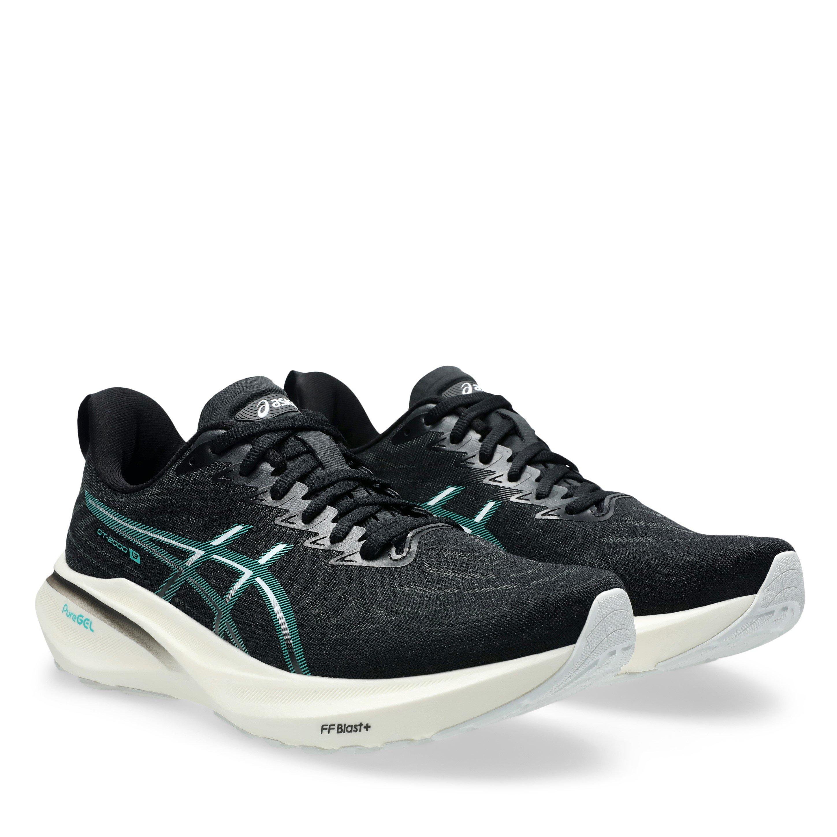 BLACK/WAVE TEAL - Asics - GT-2000 13 Mens Running Shoes - 4