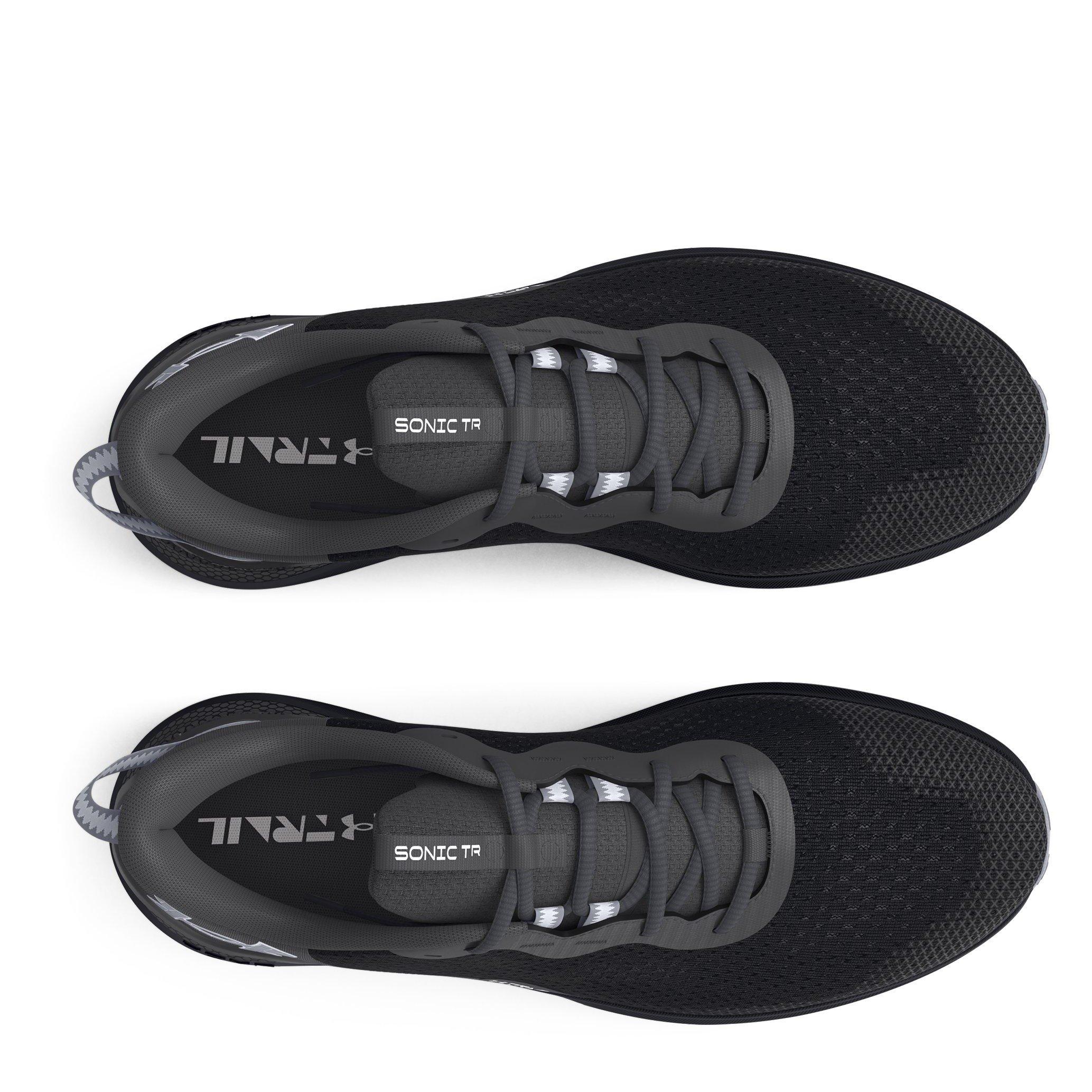Black/Grey - Under Armour - Sonic Trail Running Shoes Mens - 4