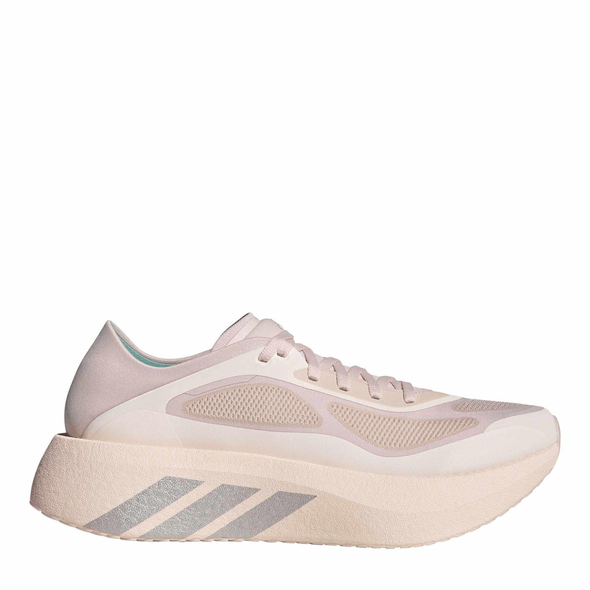 Pink/Taupe/Aqua - adidas - Hyperboost Run Womens Running Shoes - 1