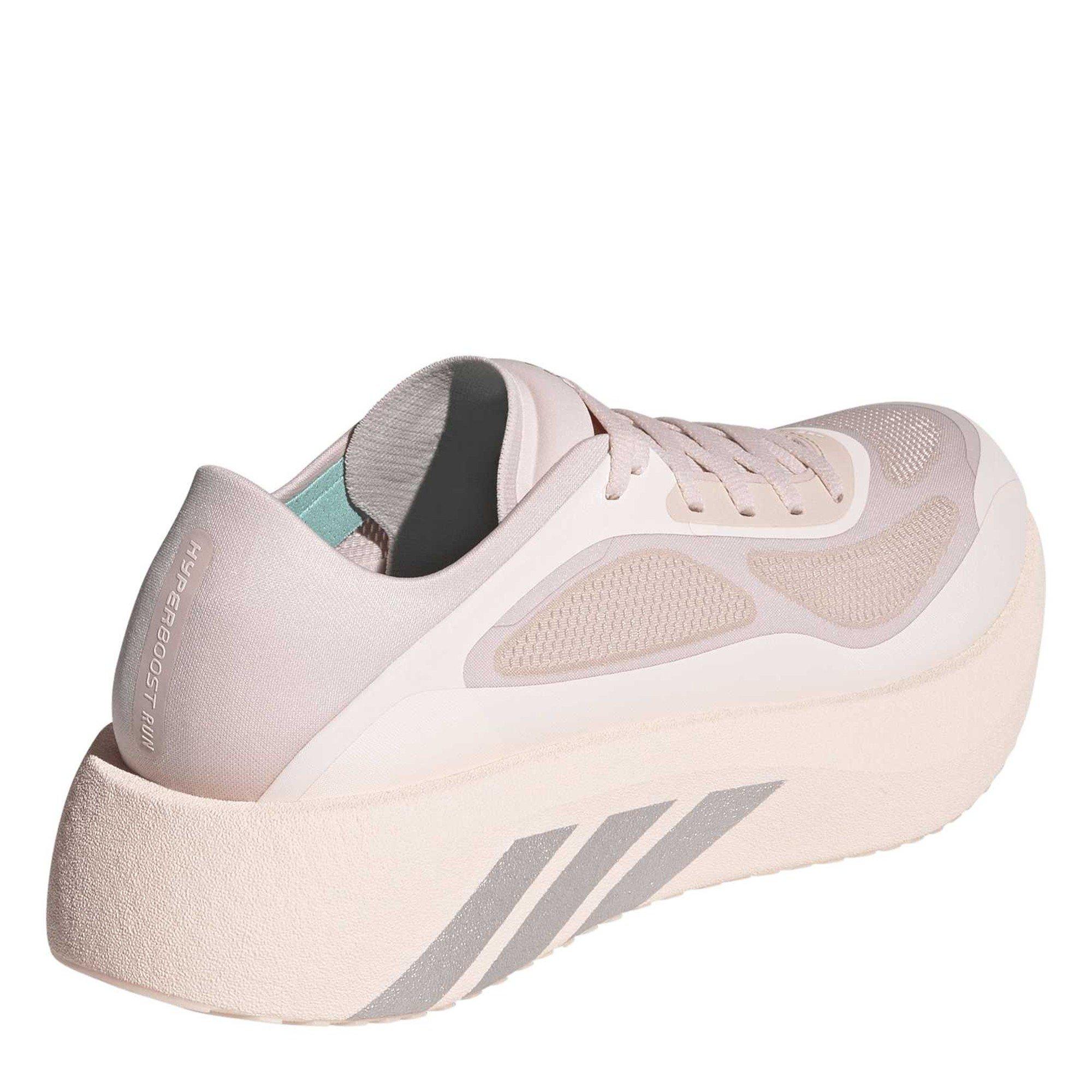 Pink/Taupe/Aqua - adidas - Hyperboost Run Womens Running Shoes - 4