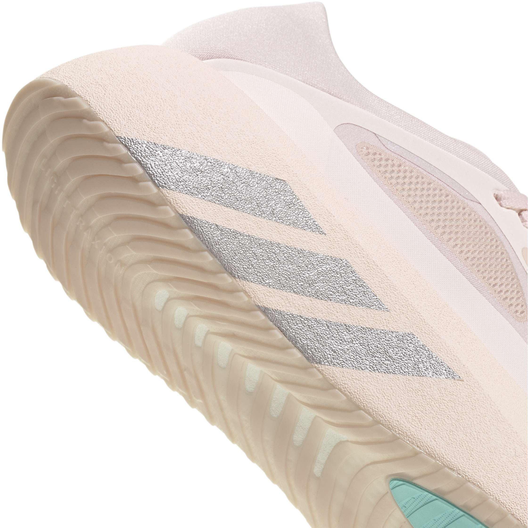 Pink/Taupe/Aqua - adidas - Hyperboost Run Womens Running Shoes - 7