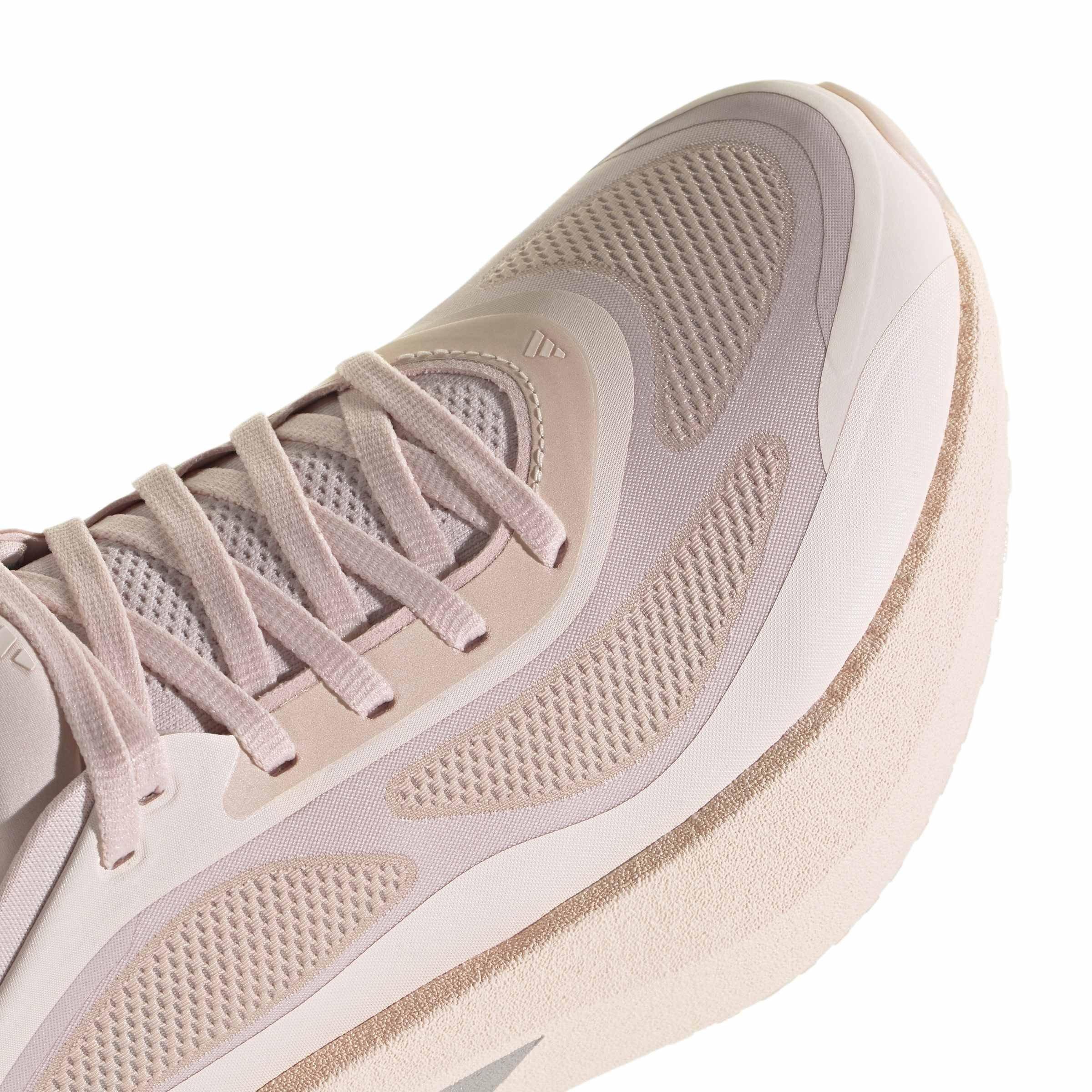 Pink/Taupe/Aqua - adidas - Hyperboost Run Womens Running Shoes - 8