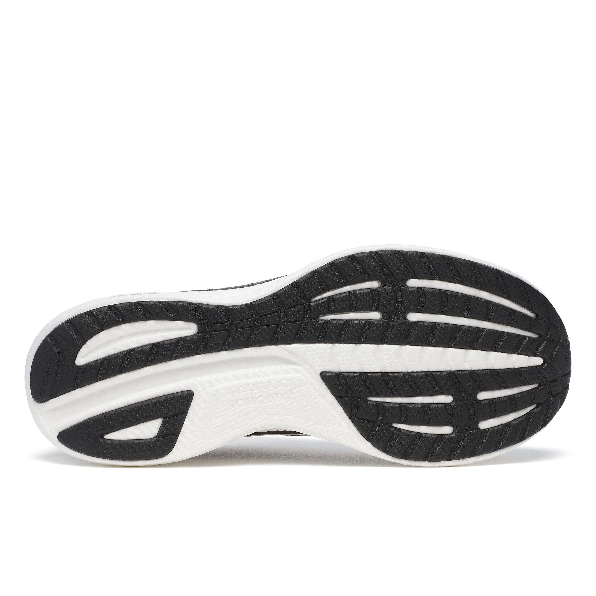 Preto/Branco - Saucony - Men's Ride 18 Everyday Neutral Road Running Shoes - 6