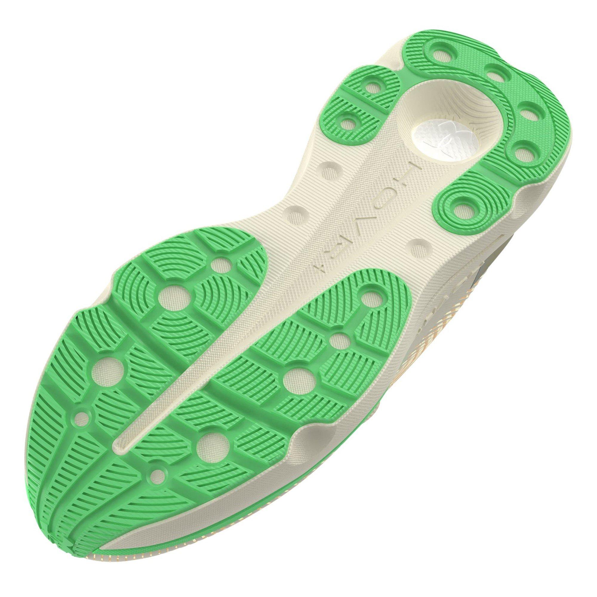 Ivory/Brn/Green - Under Armour - Infinite Pro Etched In Stone Womens Running Shoes - 3