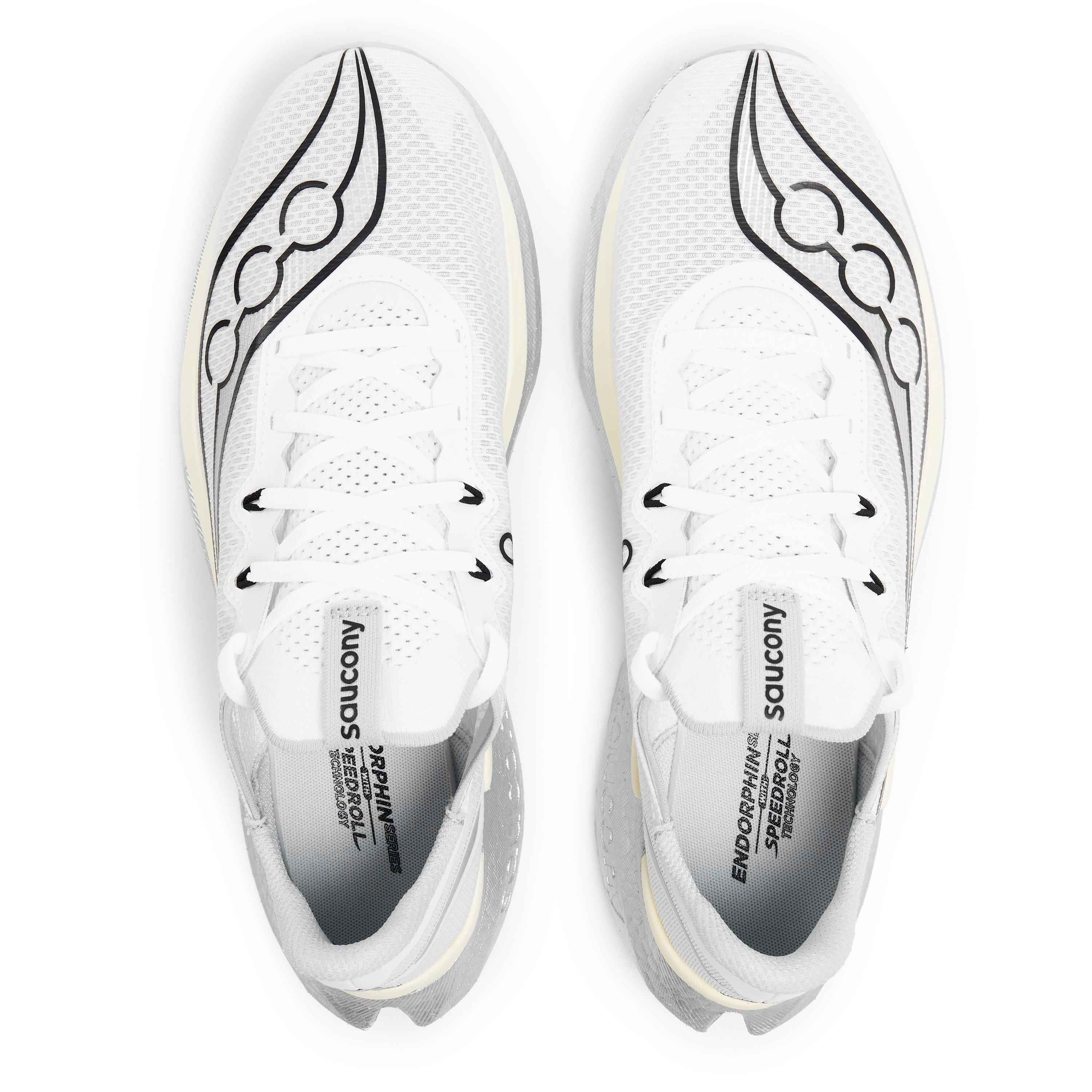 White/Black - Saucony - Men's Running Shoes - 5