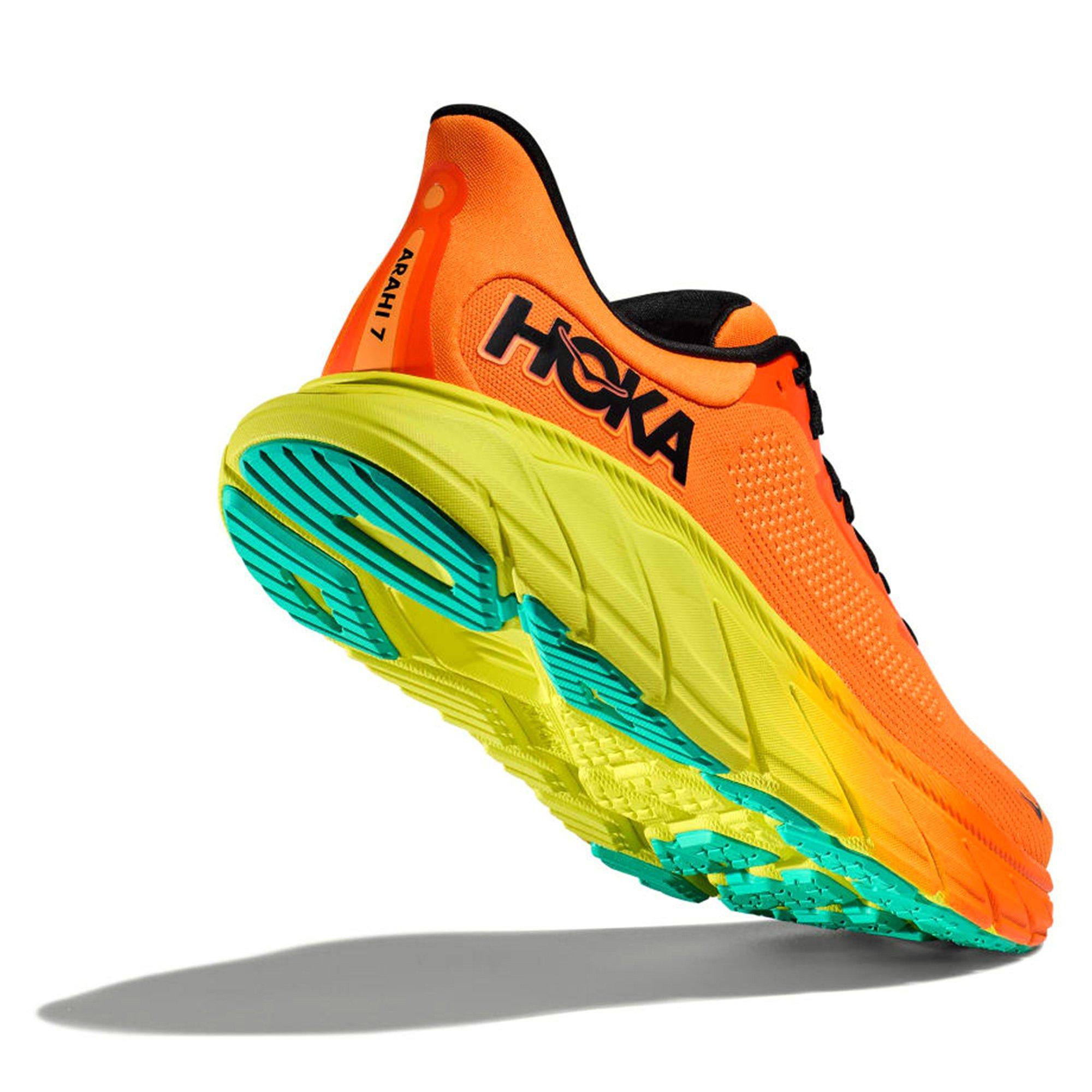 ELECTANGE/BLACK - Hoka - Arahi 7 Mens Running Shoes - 7