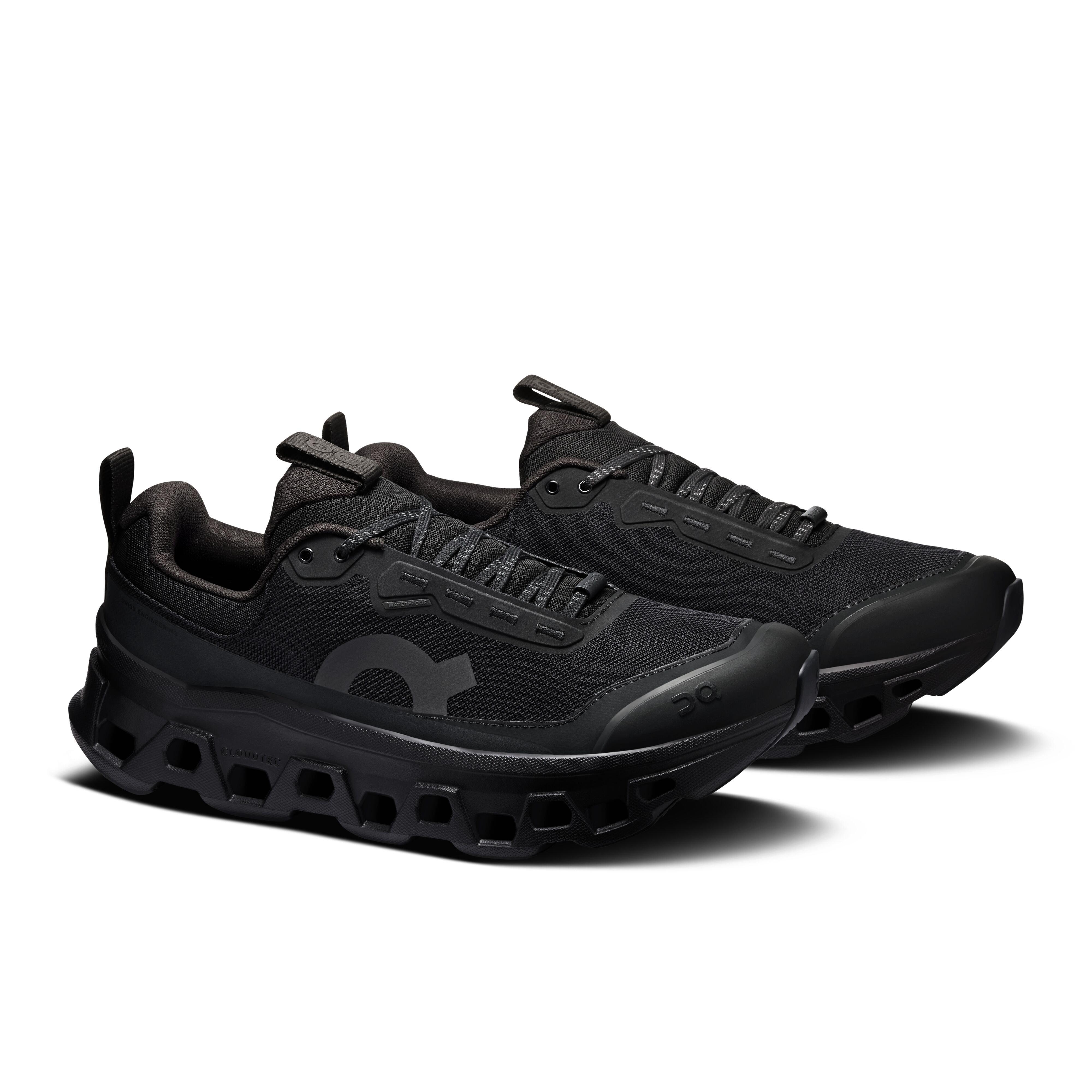 Black/Black - On - Men's Cloudmonster 1 WP Everyday Neutral Road Running Shoes - 3