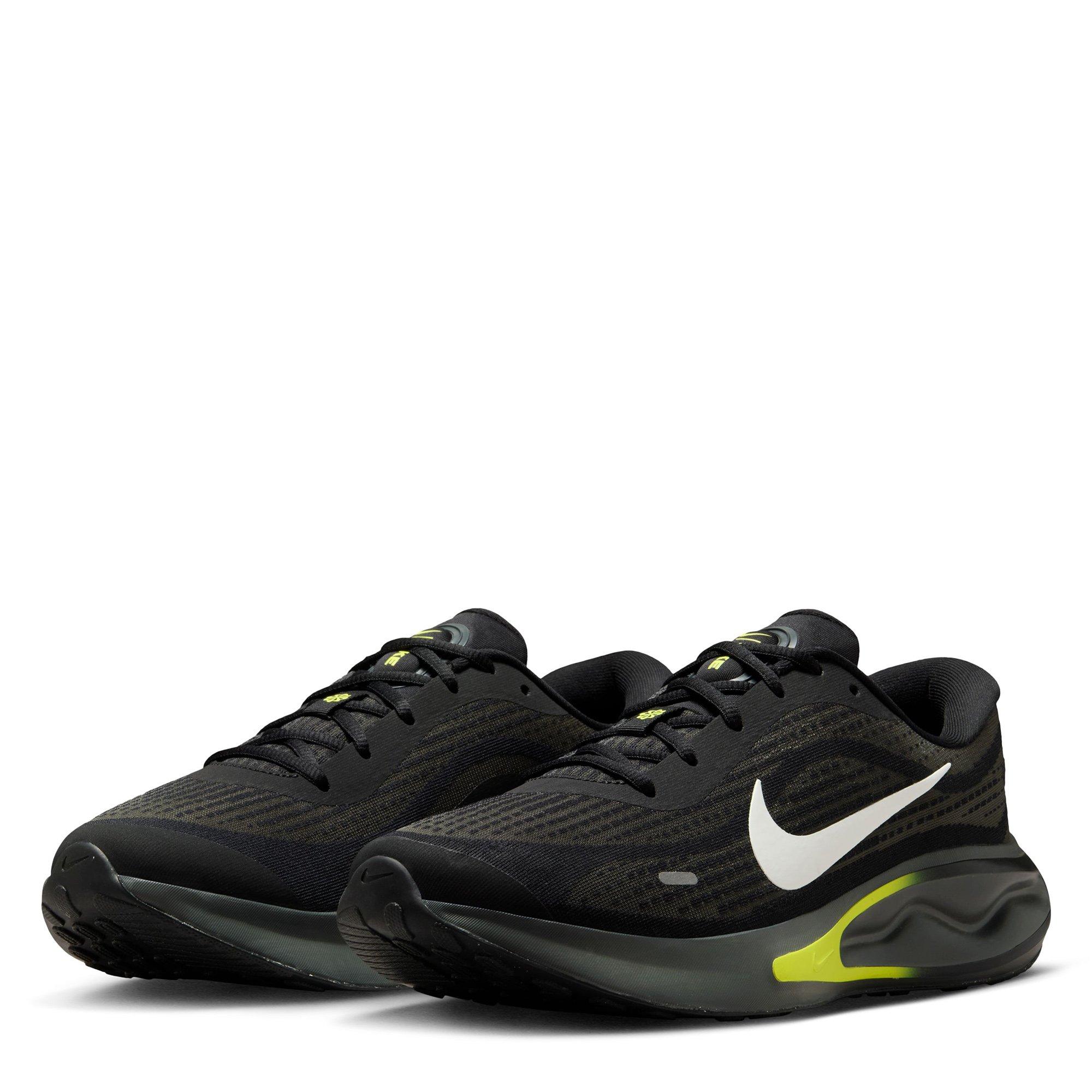 Blk/Wht-Anthra - Nike - Journey Run Mens Running Shoes - 5