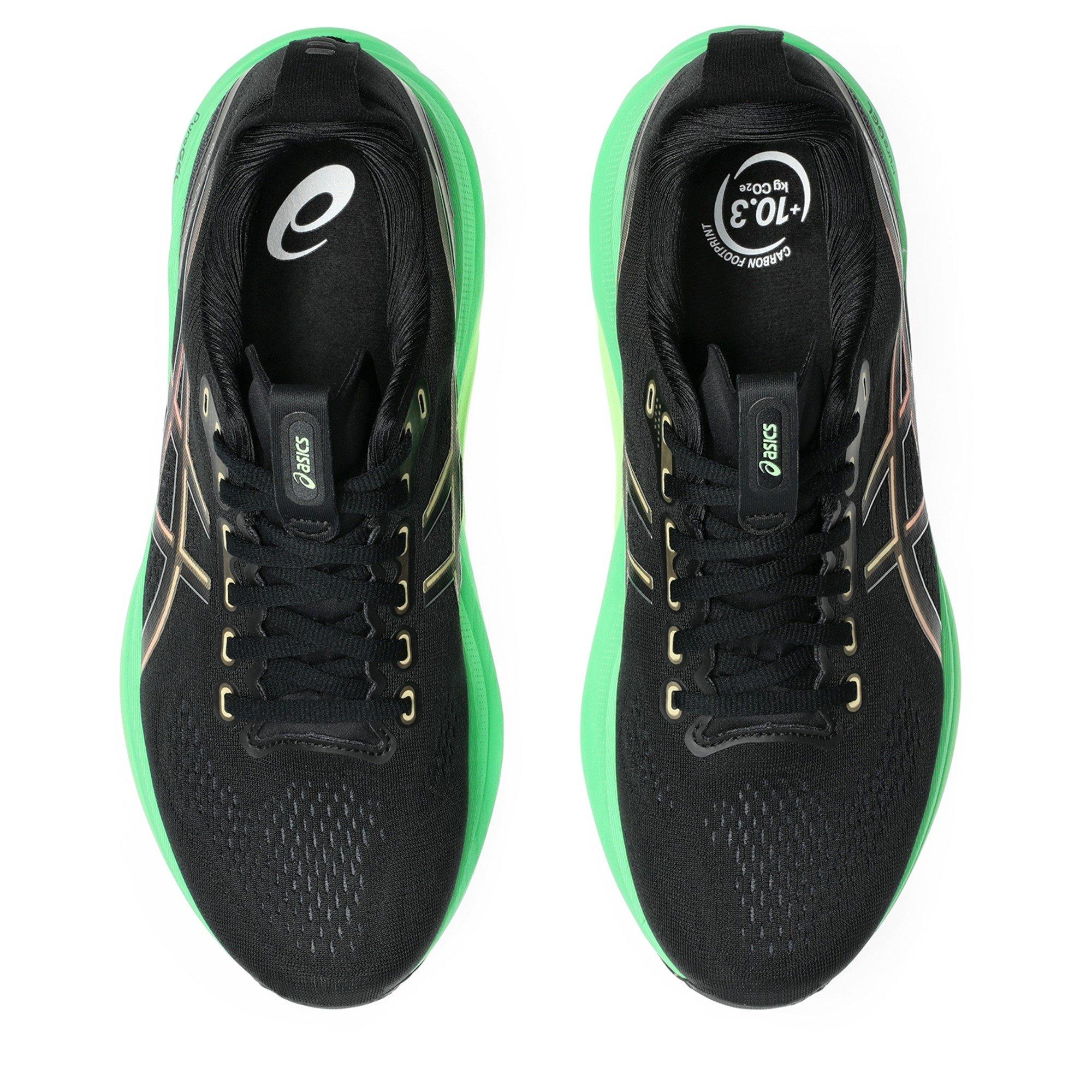 BLACK/GREEN - Asics - GEL-Kayano 32 Mens Running Shoes - 6