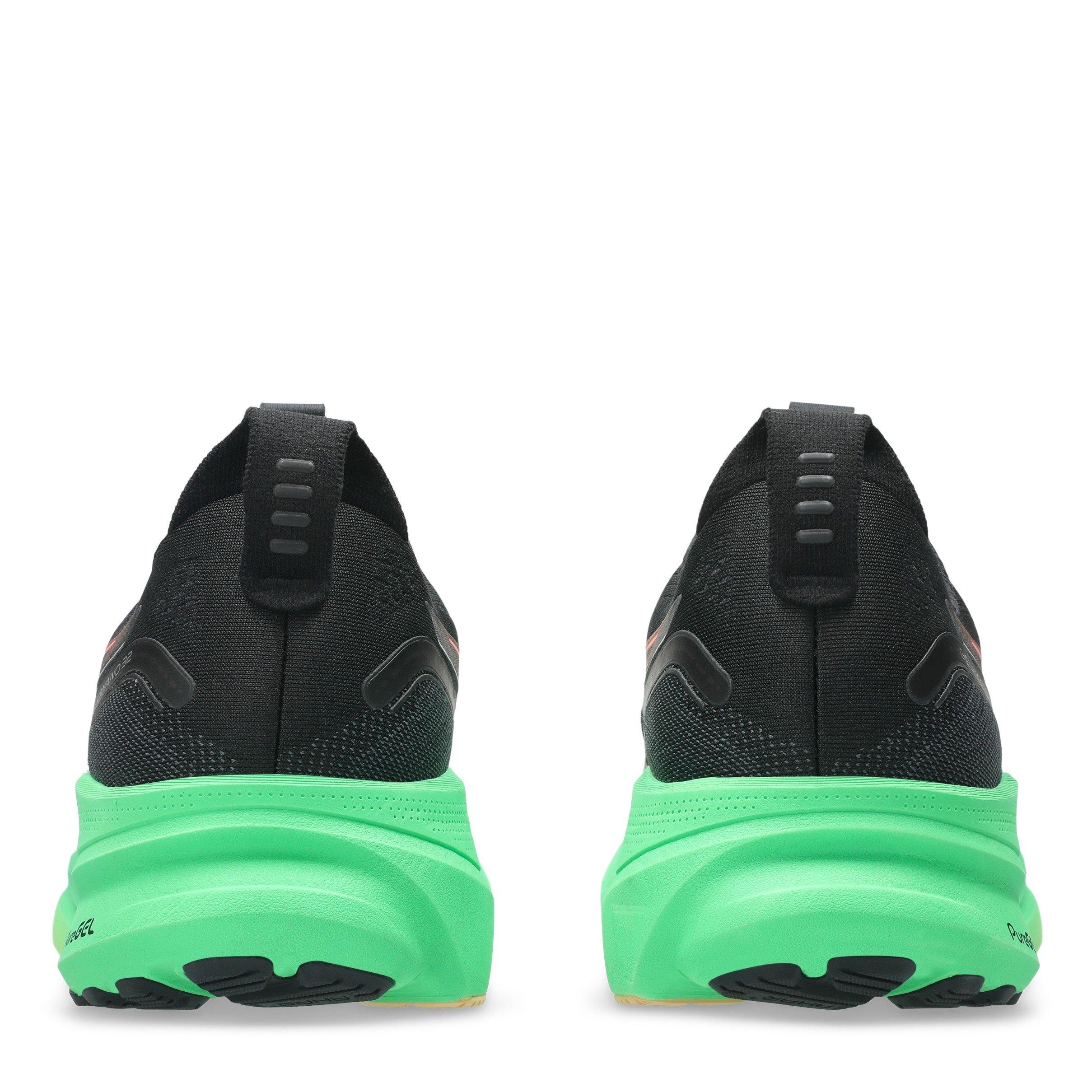 BLACK/GREEN - Asics - GEL-Kayano 32 Mens Running Shoes - 7